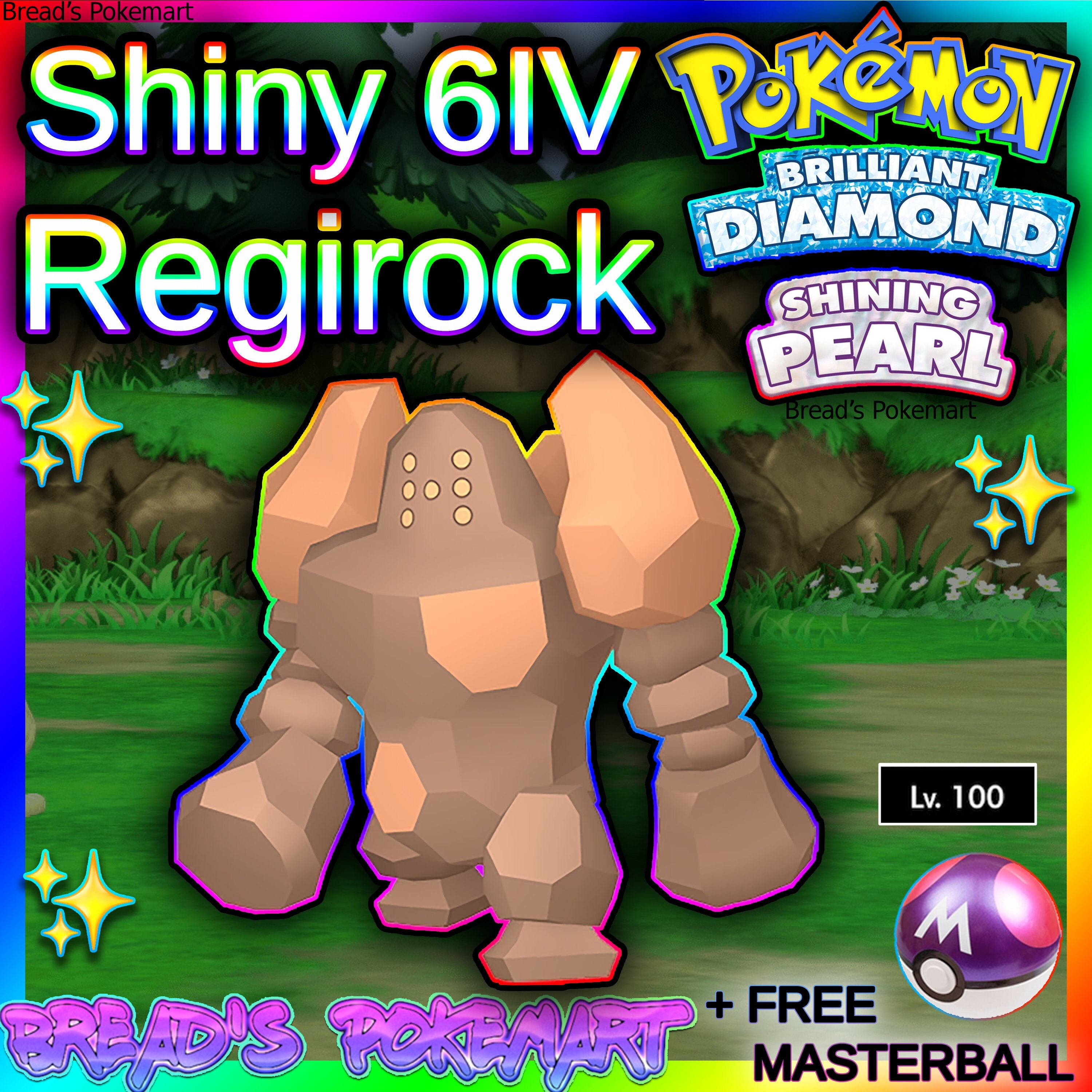 6IV Shiny Regigigas Brilliant Diamond and Shining Pearl