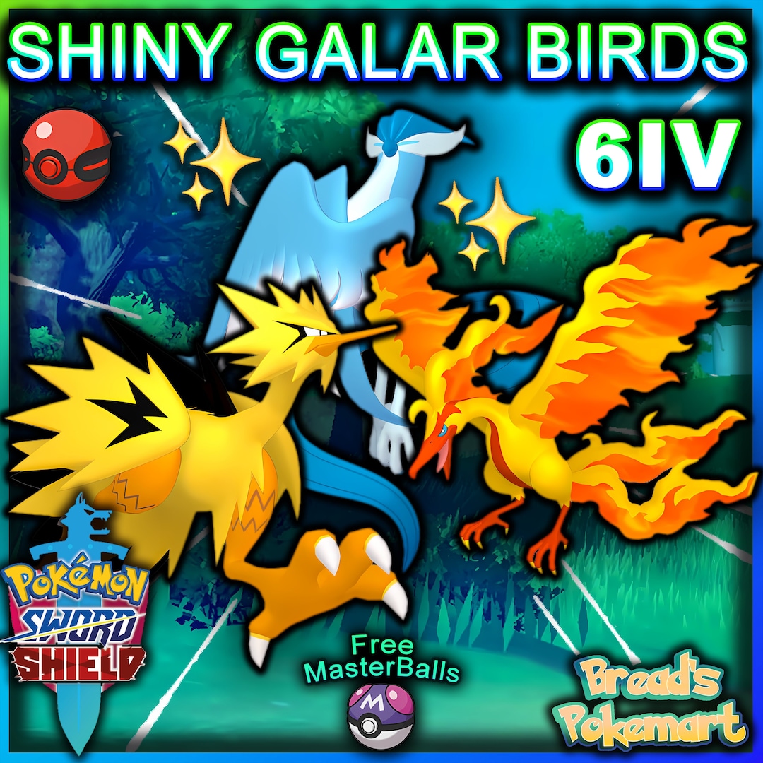 6IV Shiny Galarian Articuno Pokemon Scarlet and Violet