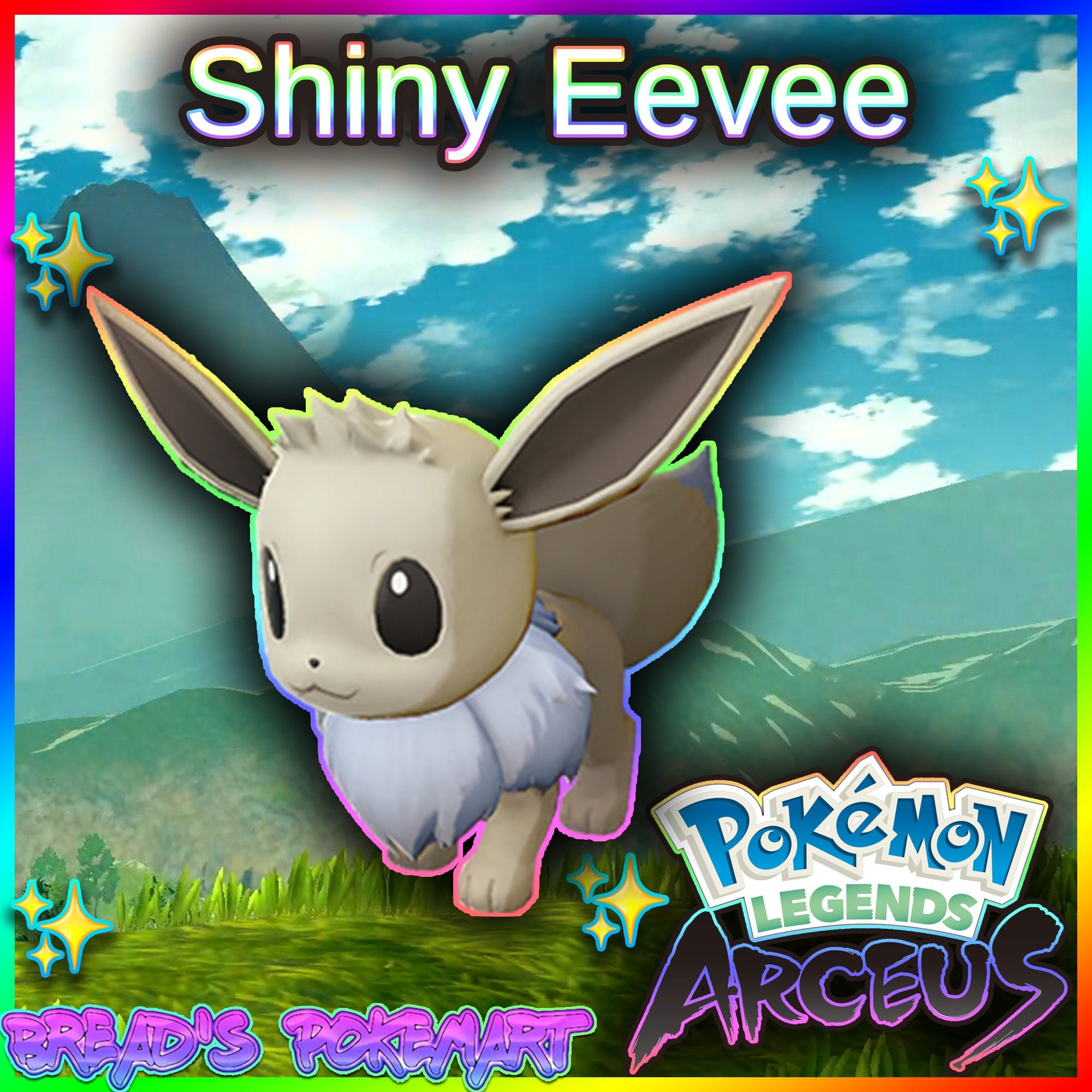 Shiny Eevee Pokemon Arceus 9 Pokemon Eevee Vaporeon 