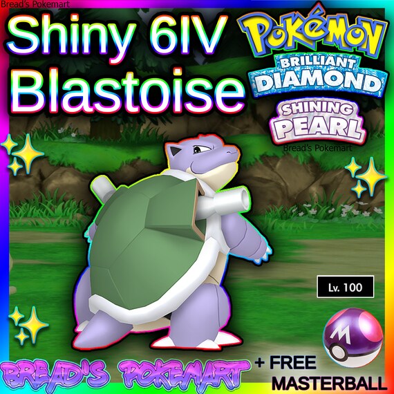 Pokemon Let's Go Shiny Blastoise 6IV-AV Trained – Pokemon4Ever