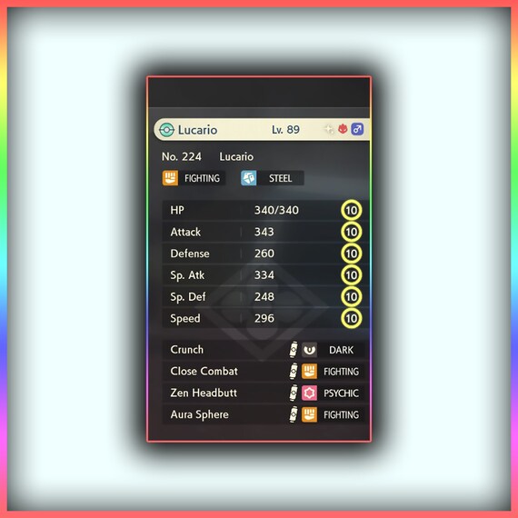 6IV 🌟SHINY🌟 LUCARIO POKEMON SCARLET & VIOLET SHINY/NON-SHINY BATTLE READY