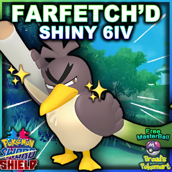 Ultra SHINY 6IV FARFETCH'D Galar / Pokemon Sword and -  Israel