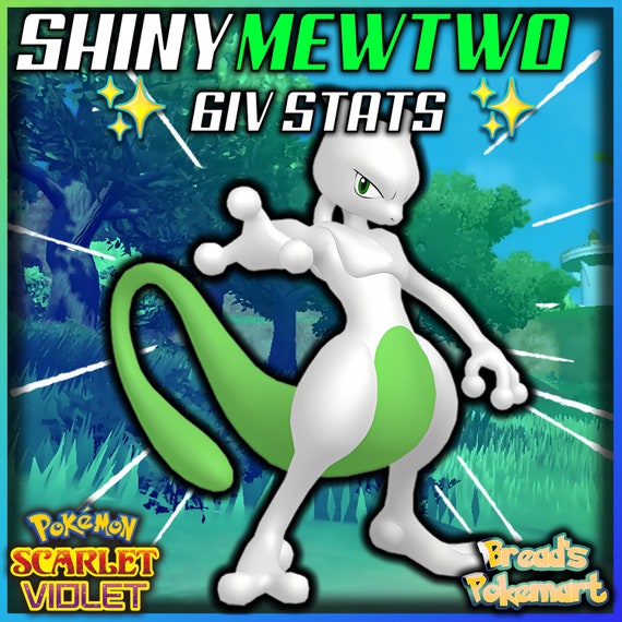 Mewtwo Shiny 6IV // Pokemon Scarlet & Violet // EV Trained + Ready for  competitive battle! // lv100 Legendary +MasterBall // Fast Trade