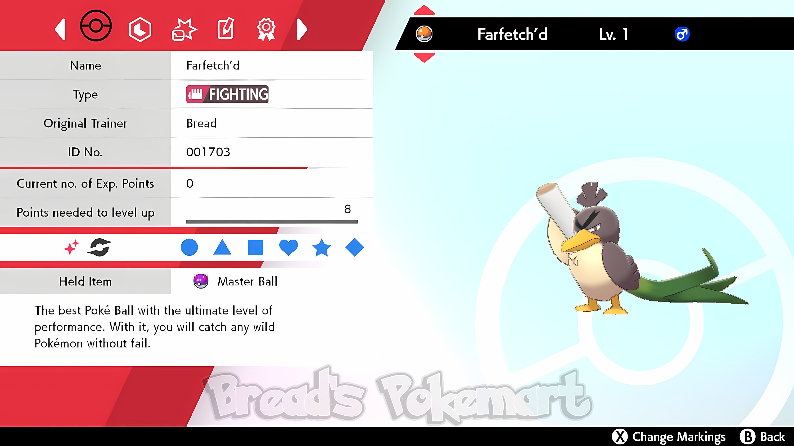 Ultra SHINY 6IV FARFETCH'D Galar / Pokemon Sword and 