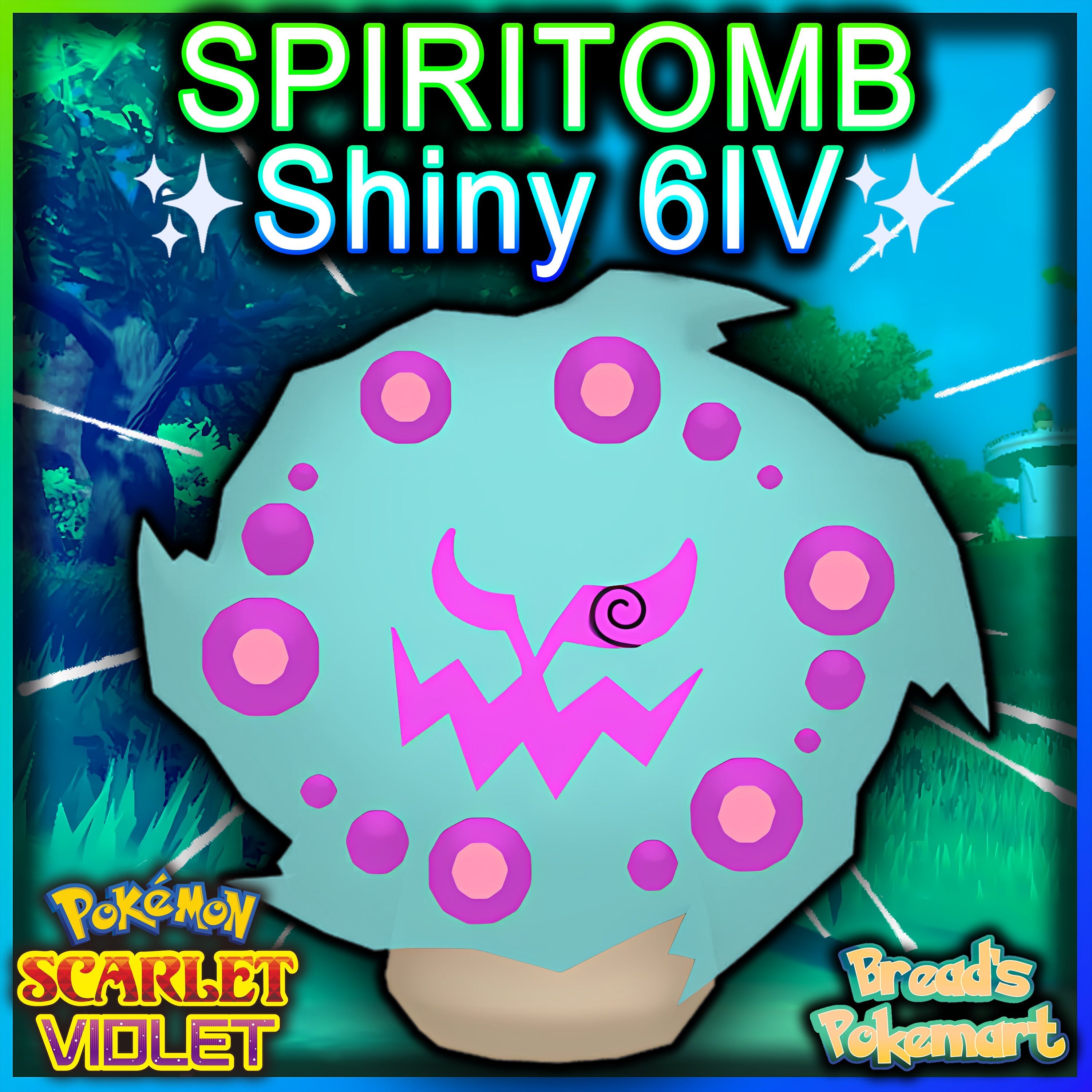Pokemon Scarlet and Violet SPIRITOMB Shiny 6IV / Competitive
