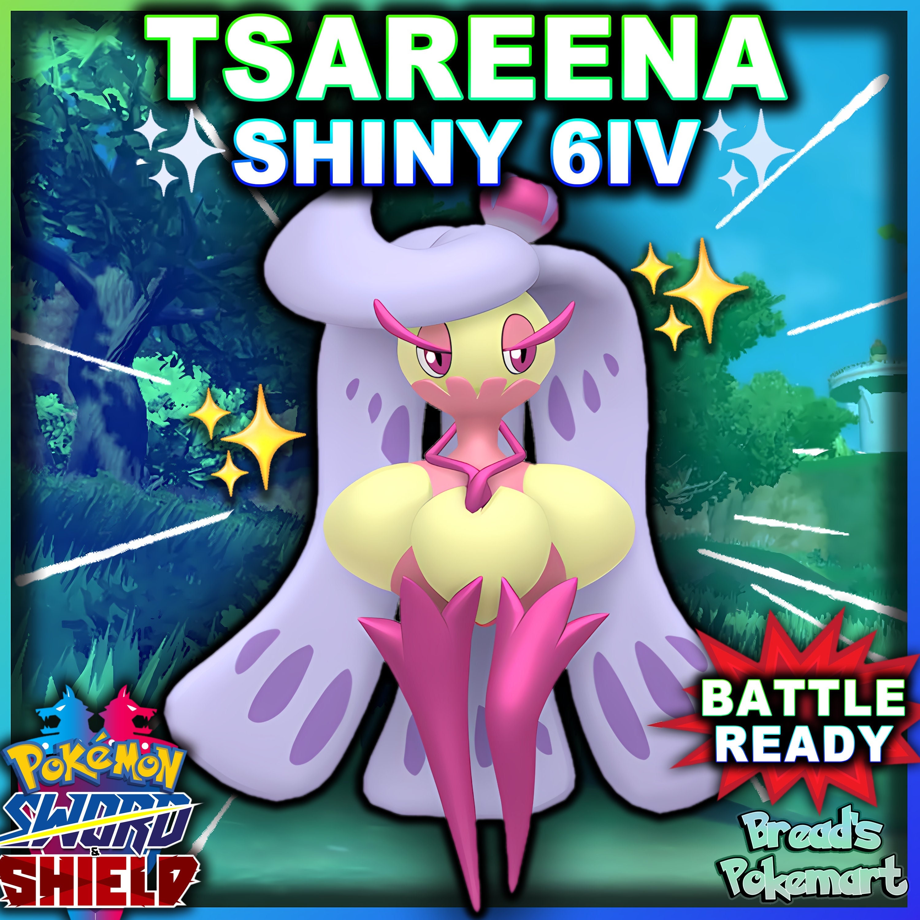 Pokemon Sword and Shield Ultra Shiny Zekrom 6IV-EV Trained