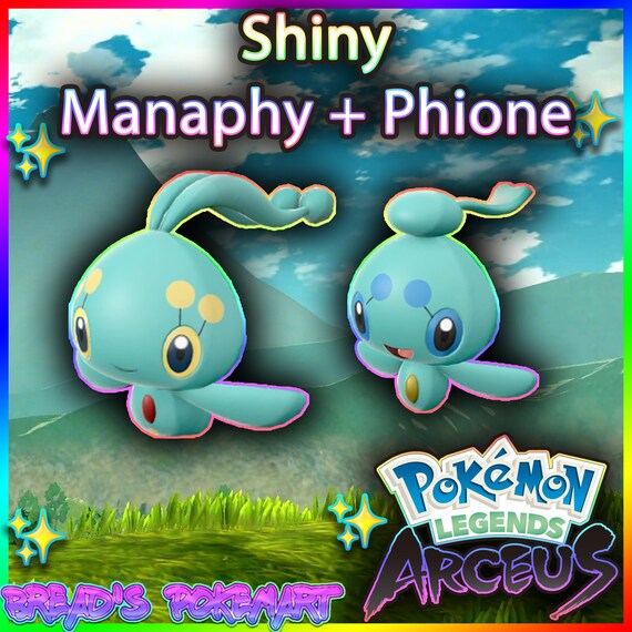 Shiny Manaphy Phione // EV Trained // Pokemon Legends Etsy