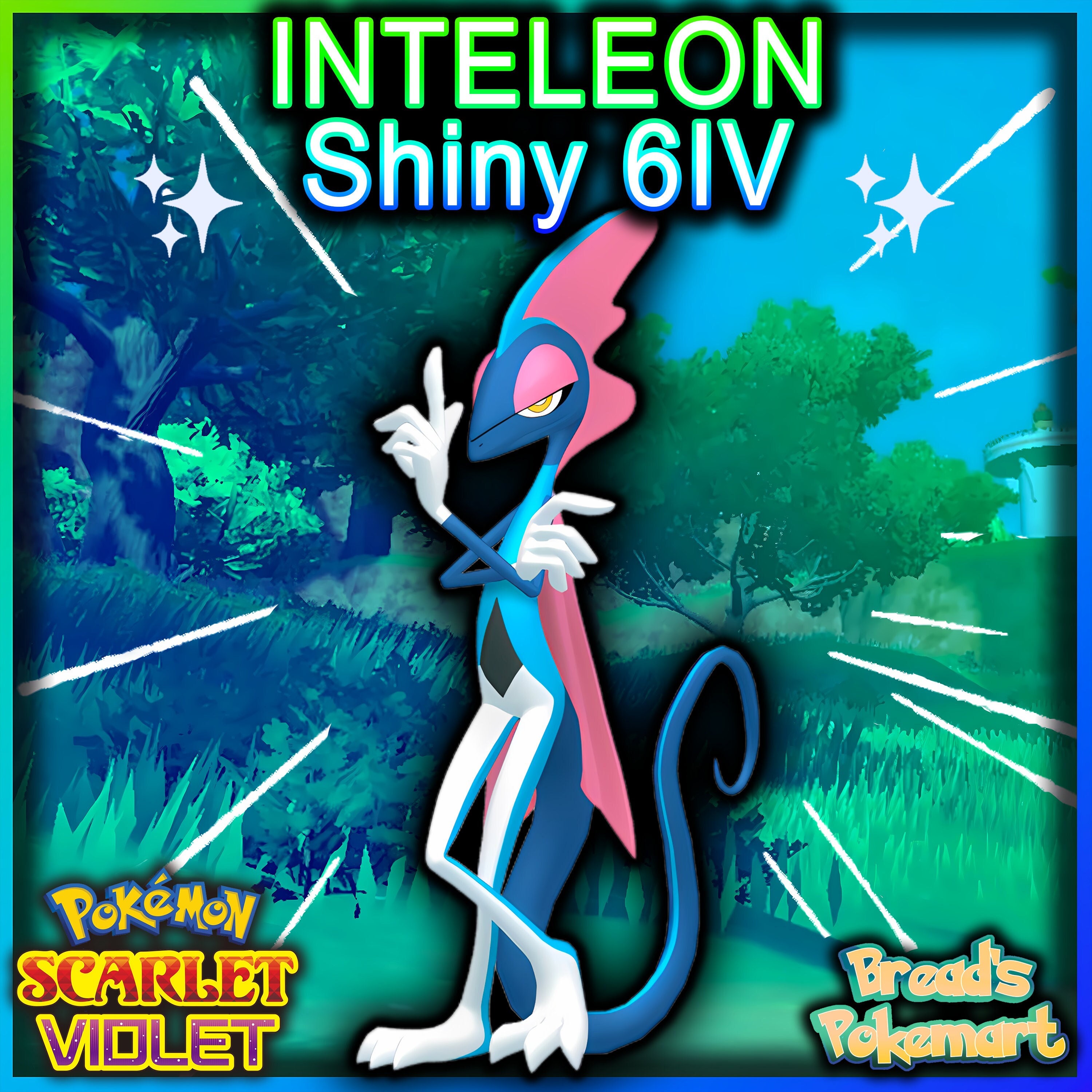 Shiny Inteleon 6IV ✨ Battle Ready ✨Pokemon Scarlet & Violet 🚀Fast Trade🚀