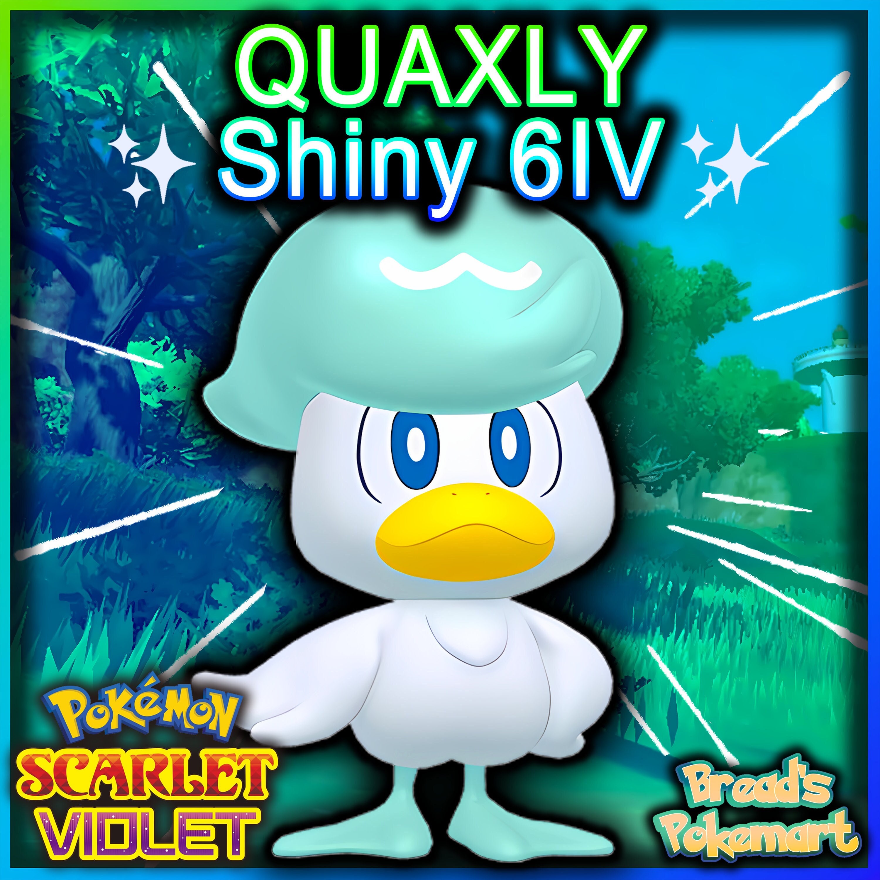 6 IV Shiny Quaquaval With Master Ball Pokemon Scarlet Violet