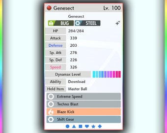 Pokemon 2649 Shiny Genesect Pokedex: Evolution, Moves, Location, Stats