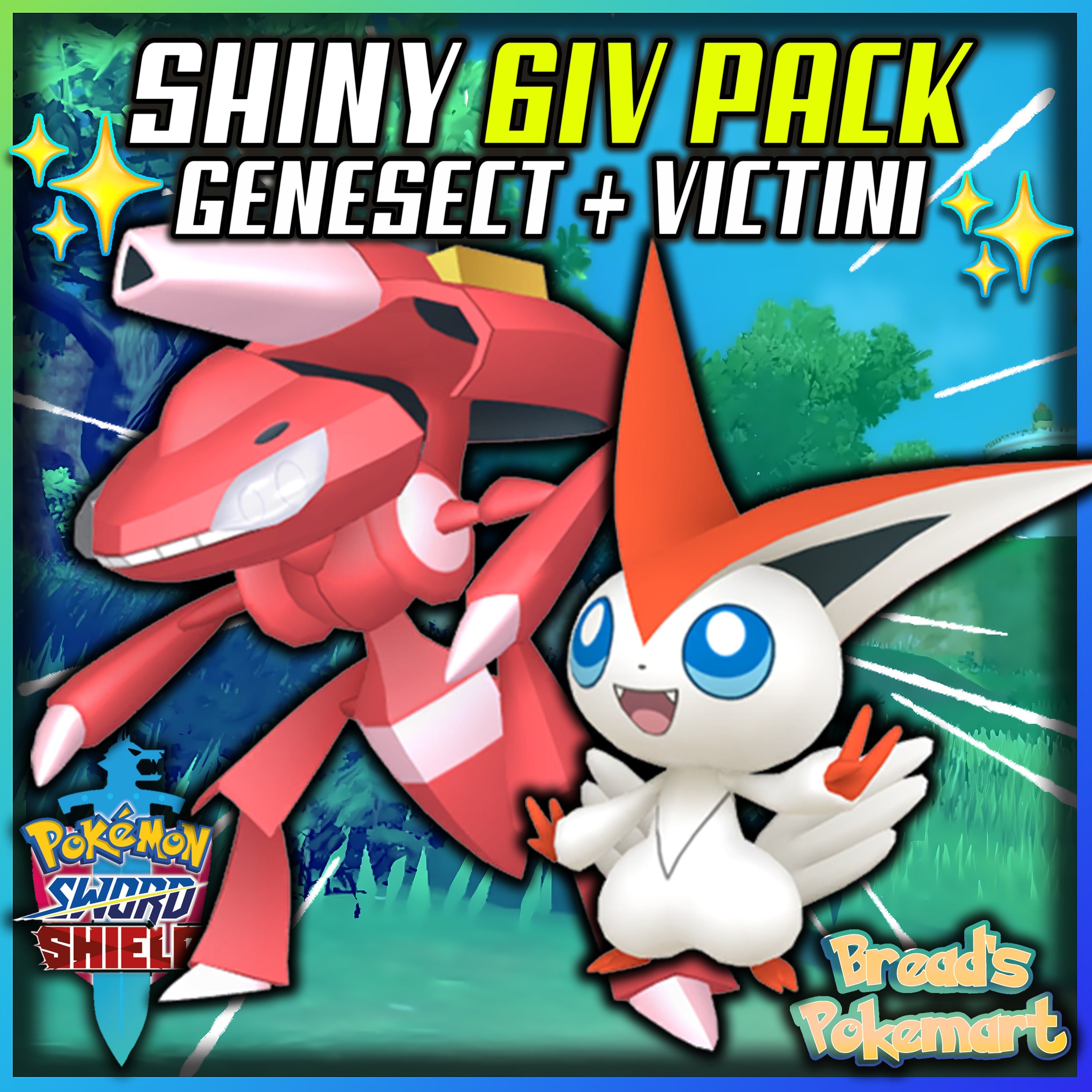 Pokemon Sword and Shield // 6IV Shiny GENESECT Event (Download Now