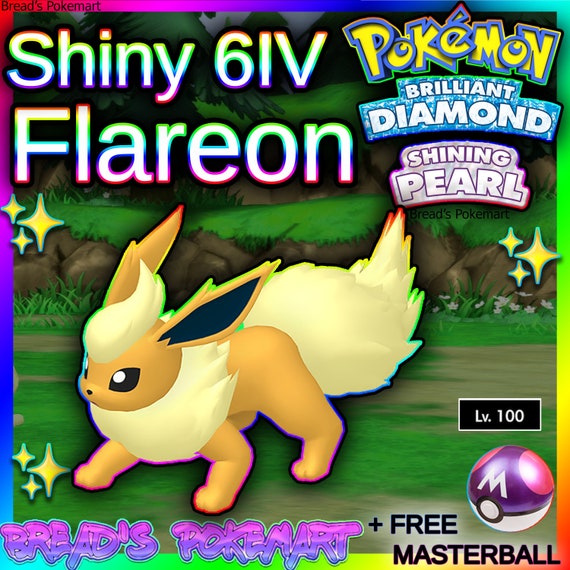 All Eevee Eeveelutions Set Shiny 6IV EVs Pokemon Brilliant Diamond Shining  Pearl