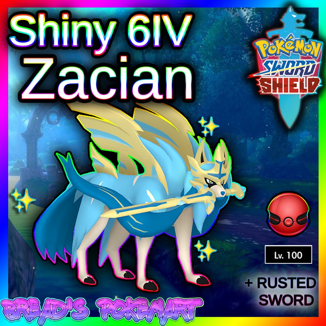 Shiny Zacian & Zamazenta (6IV, Event, Battle Ready) - Pokemon