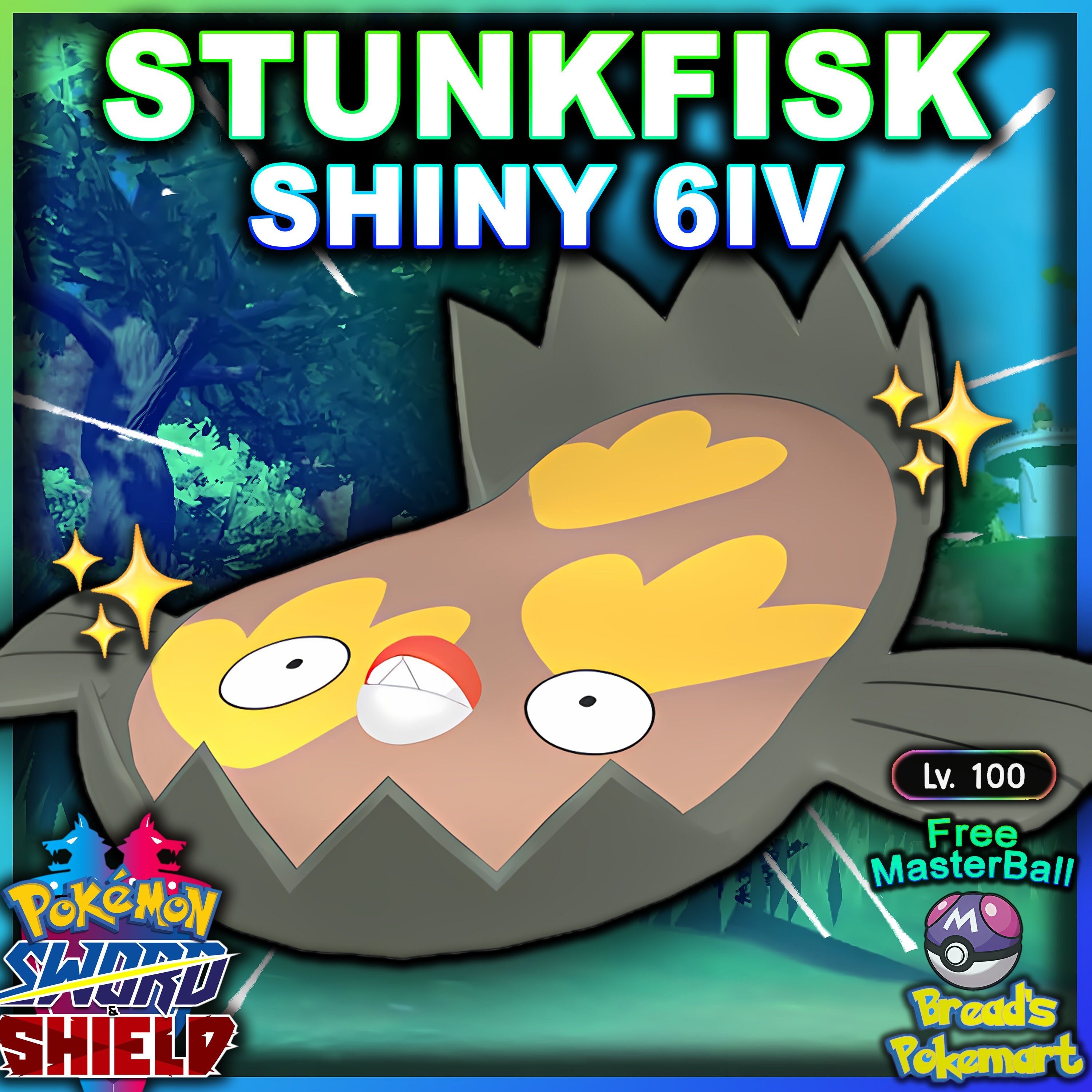 Shiny Farfetch'd/Sirfetch'd (Galarian Form) 6IV - Pokemon Sword