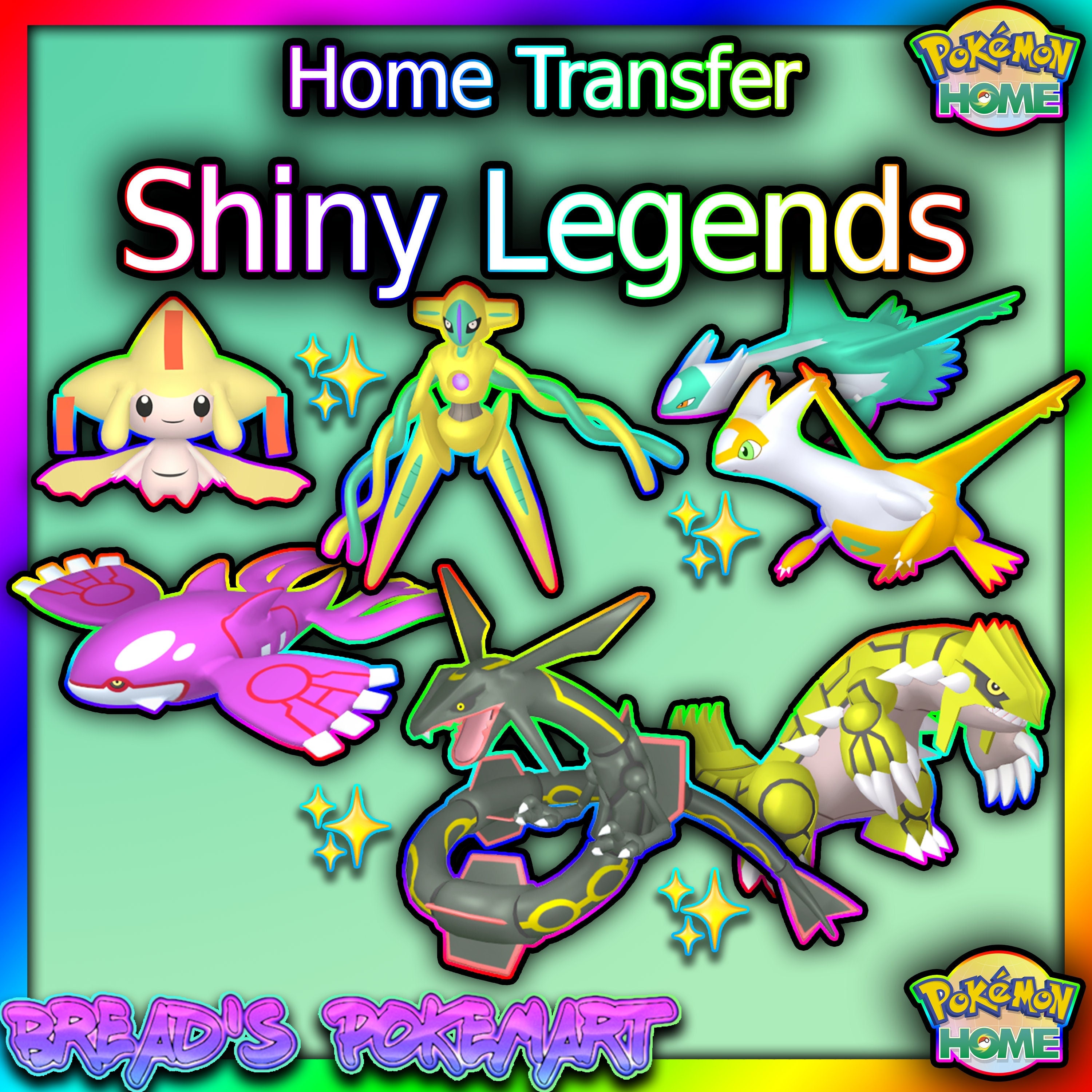 Eeveelutions and Eevee / 6IV Pokemon / Shiny Pokemon / Pokemon Home Premium