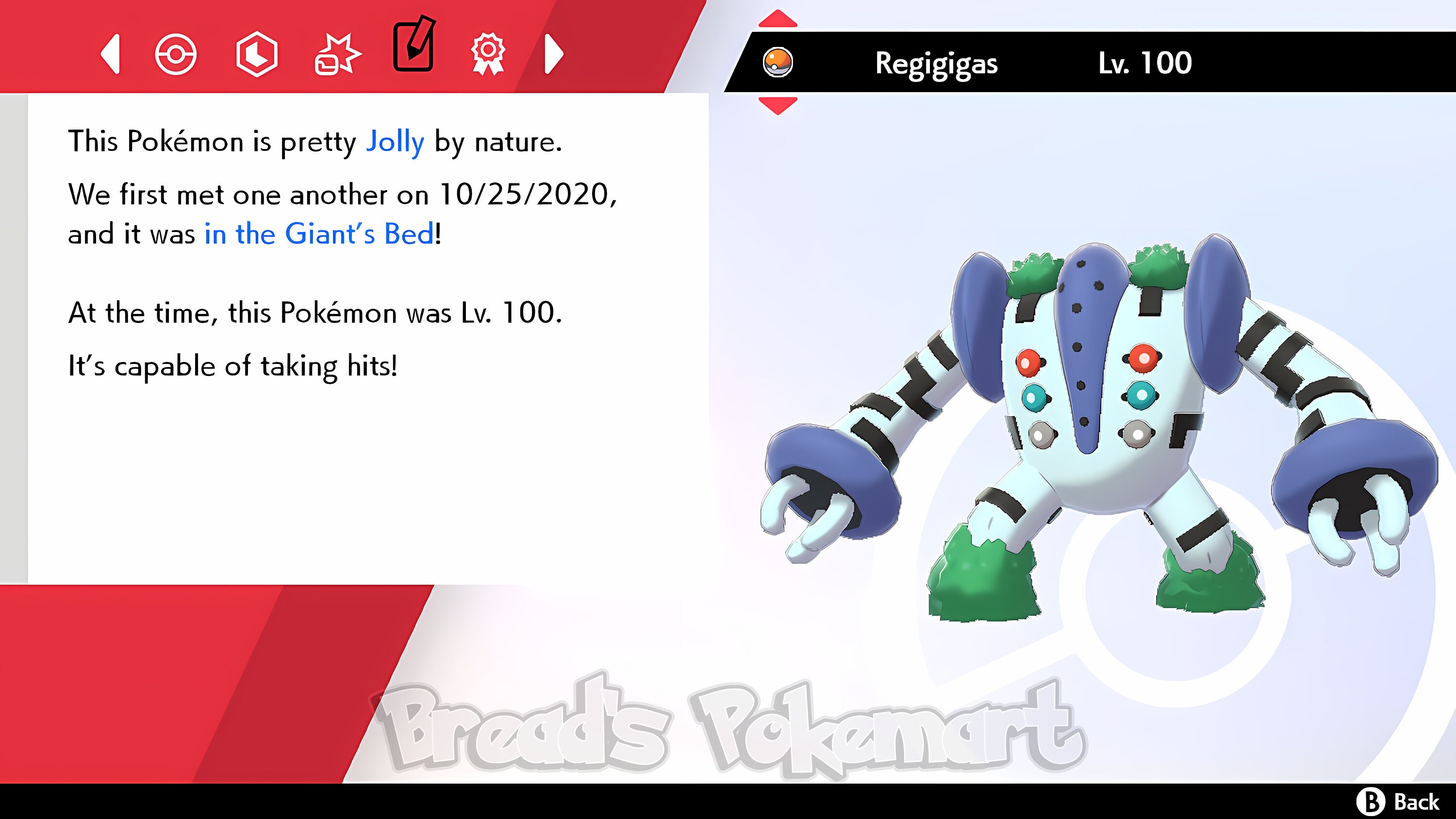 Ultra Shiny 6IV REGIGIGAS / Pokemon Sword and Shield / Sinnoh -   Portugal