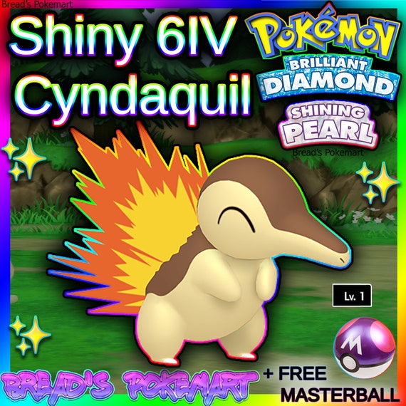 Shiny Cyndaquil 6IV // Pokemon Brilliant Diamond & Shining - Etsy