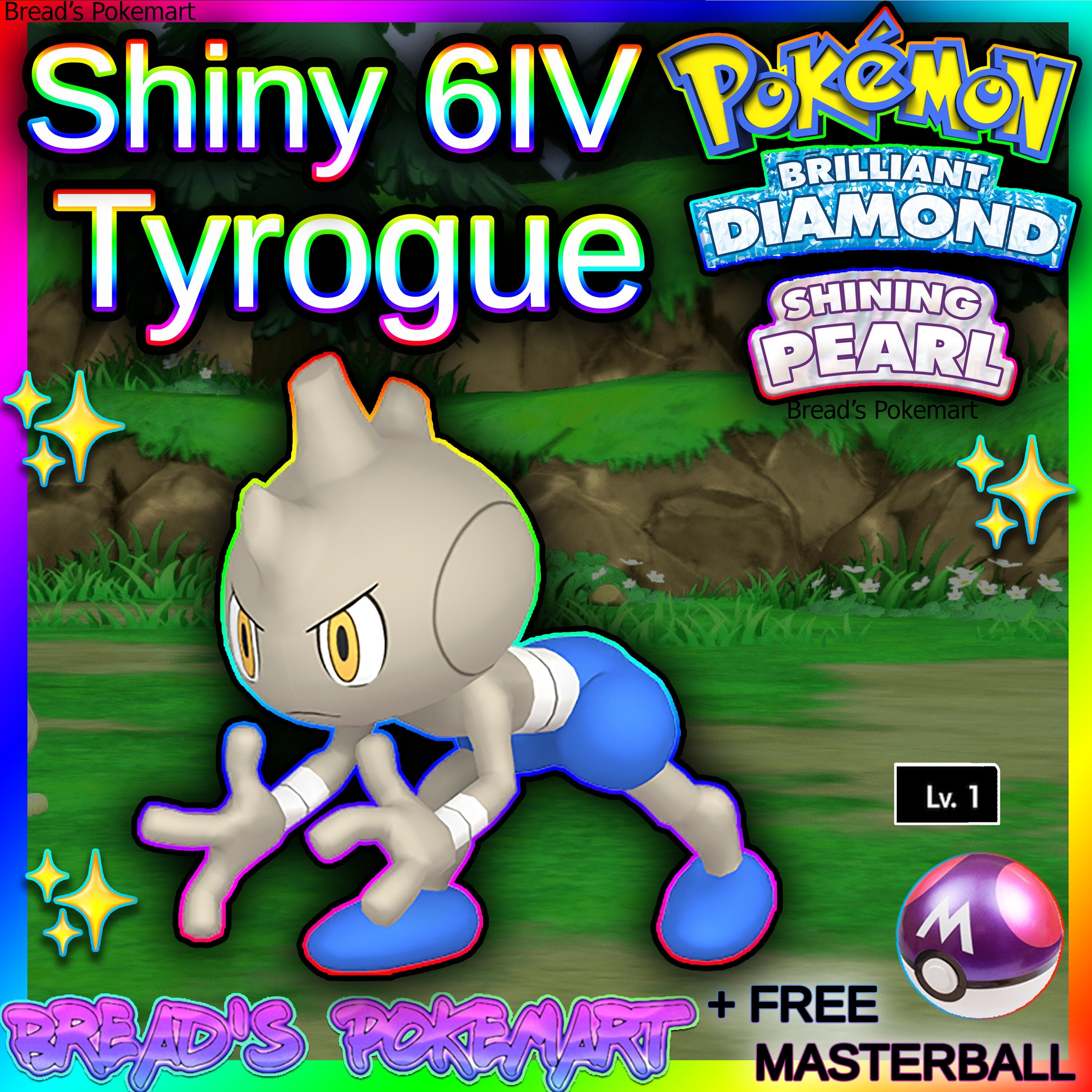 Pokemon Sword and Shield Shiny Hitmonlee Hitmonchan And Hitmontop Bundle 6IV