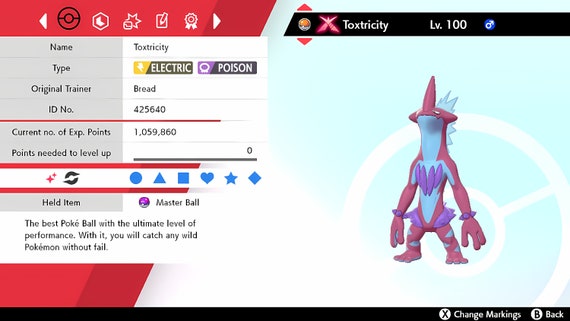 Shiny Toxel/Toxtricity 6 IV - Pokemon Sword/Shield