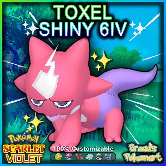 Pokemon Sword And Shield Shiny Toxel (Low Key) 6IV Battle Ready Fast  Delivery