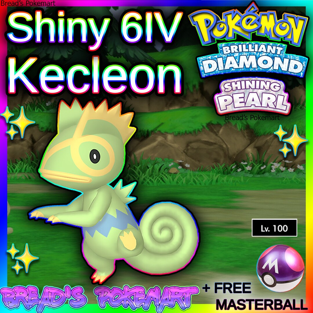 Shiny KECLEON 6IV / Pokemon Brilliant Diamond and Shining Pearl / Lv100