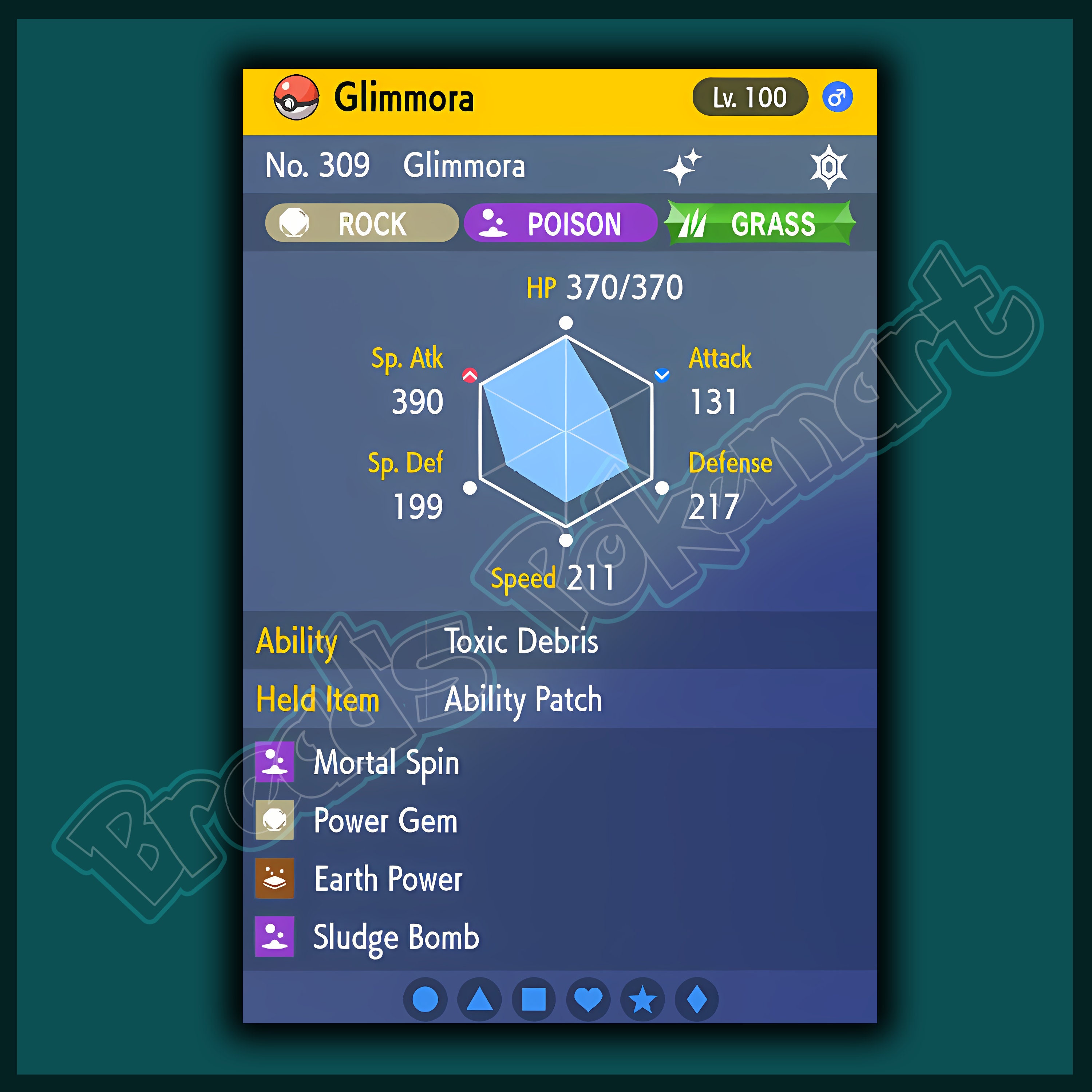 Pokemon Scarlet and Violet GLIMMORA Shiny 6IV / Competitive - Etsy Australia