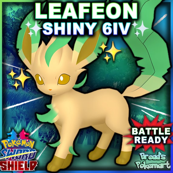 Shiny LEAFEON 6IV Pokemon Sword and Shield Brilliant Diamond
