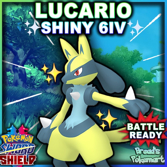 Pokemon USUM ORAS X Y SHINY MEGA LUCARIO 6IVs EV trained level 100 3DS  trade