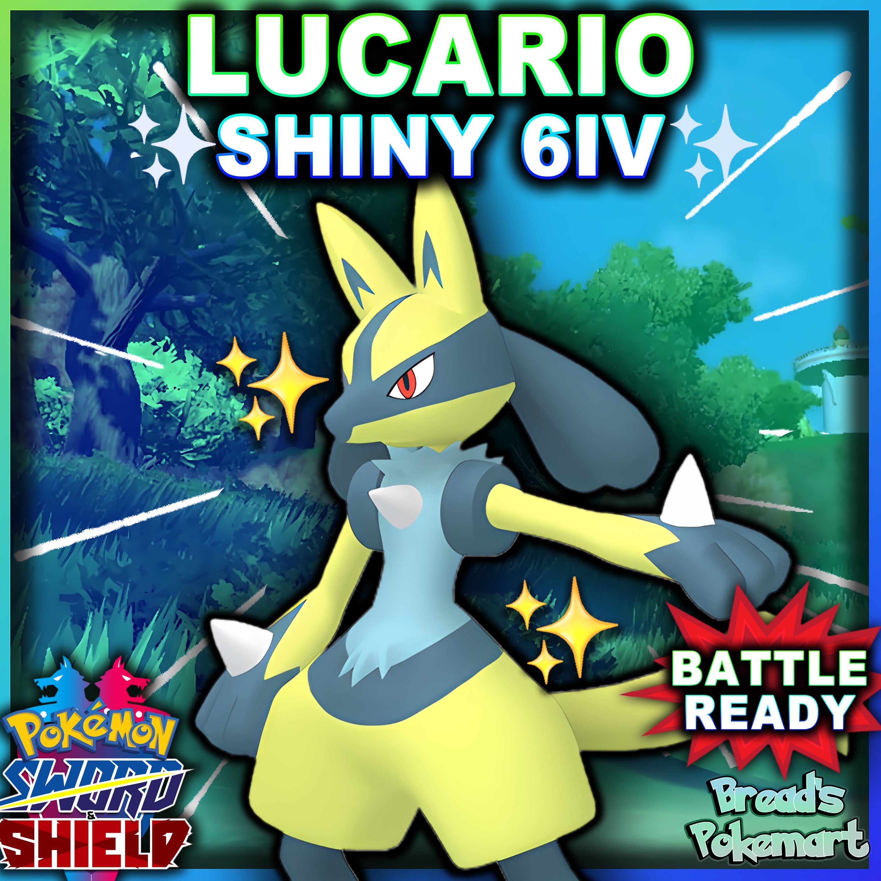 Ultra Shiny 6IV LUCARIO // Pokemon Sword and Shield // Lv100 -  Finland