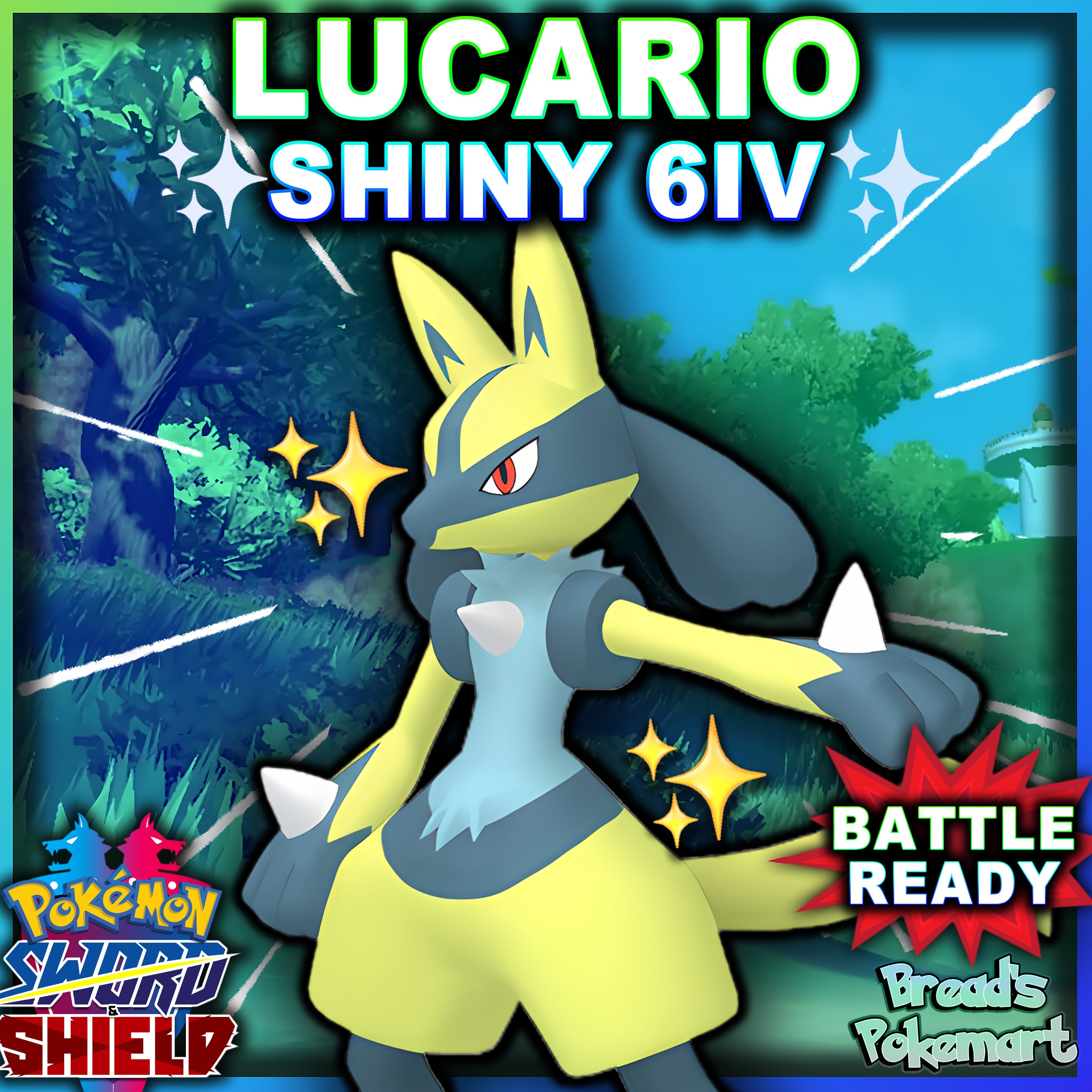 Shiny pokemon edits — the lucario line