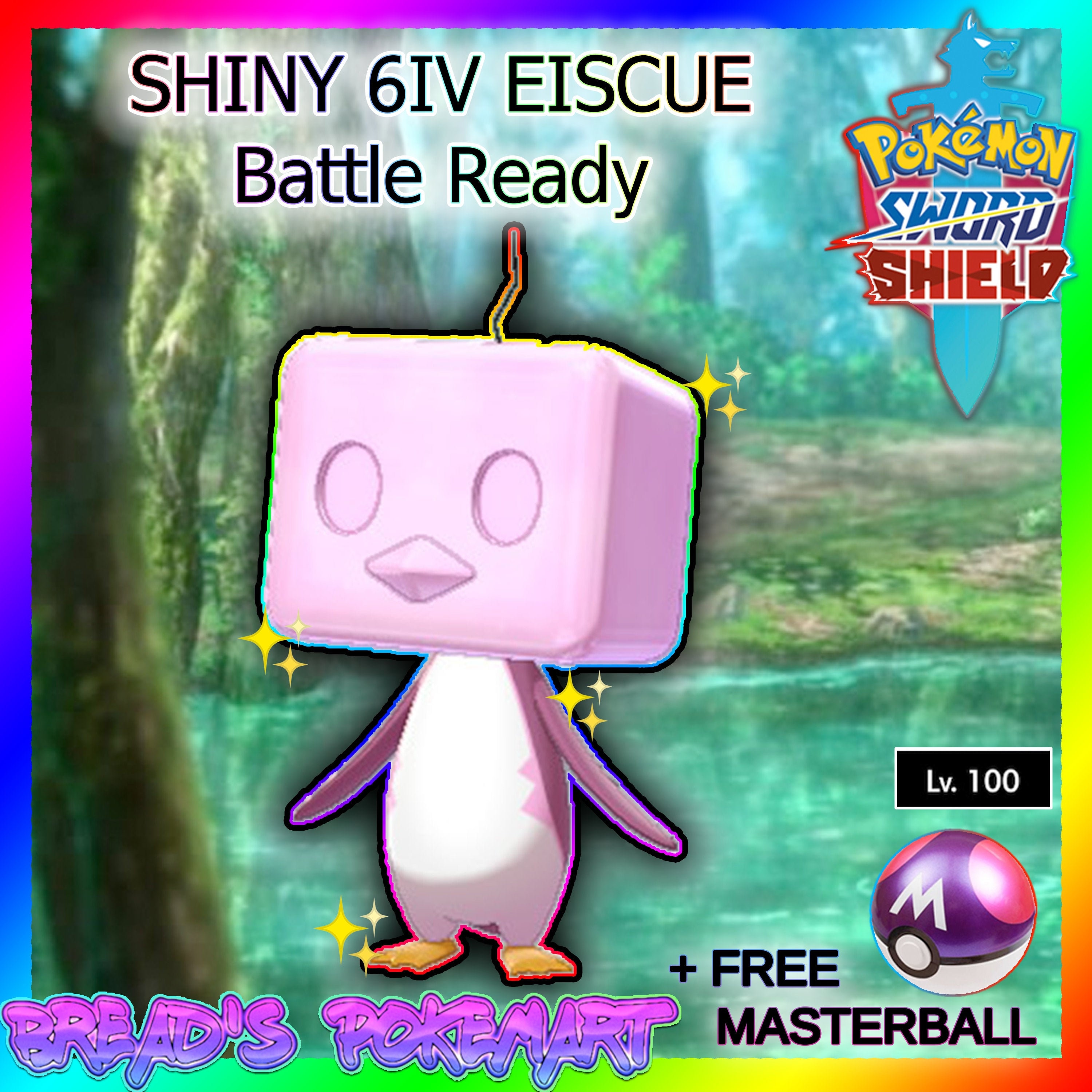 Pokemon Sword and Shield // SHINY 6IV EISCUE // Ready for Etsy