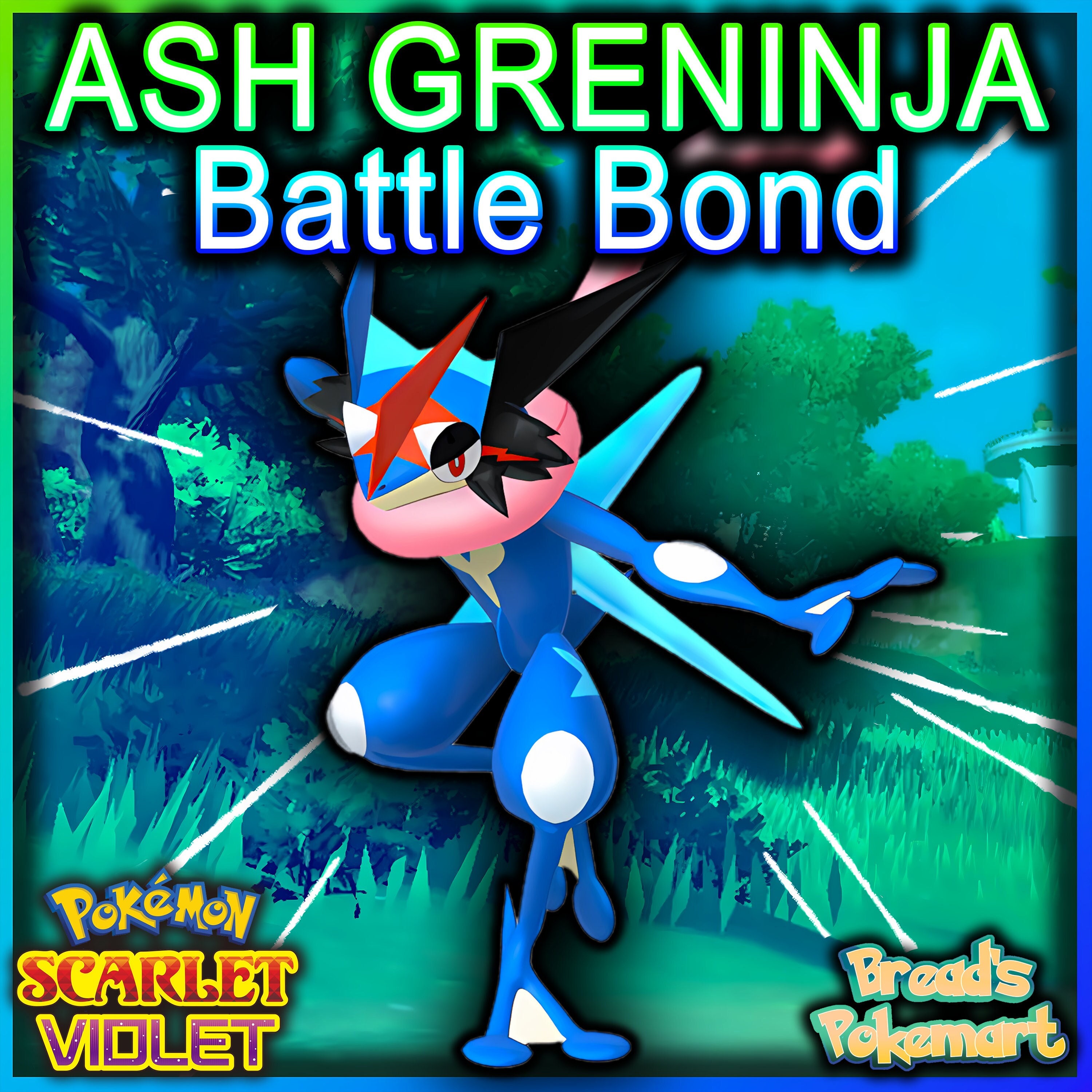 Pokemon Scarlet and Violet ASH GRENINJA Battle Bond Event / 