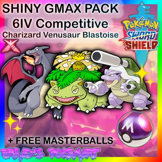 Pokemon Sword Shield ✨ SHINY GMAX COMPLETE BUNDLE MAX IV EV