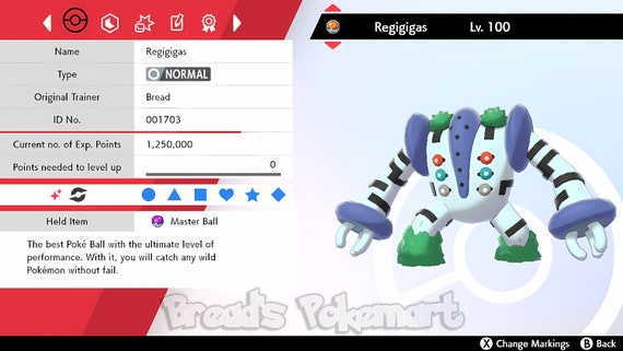 🌟Reshiram Shiny non shiny Best Stats Pokemon Sword and Shield Home🌟