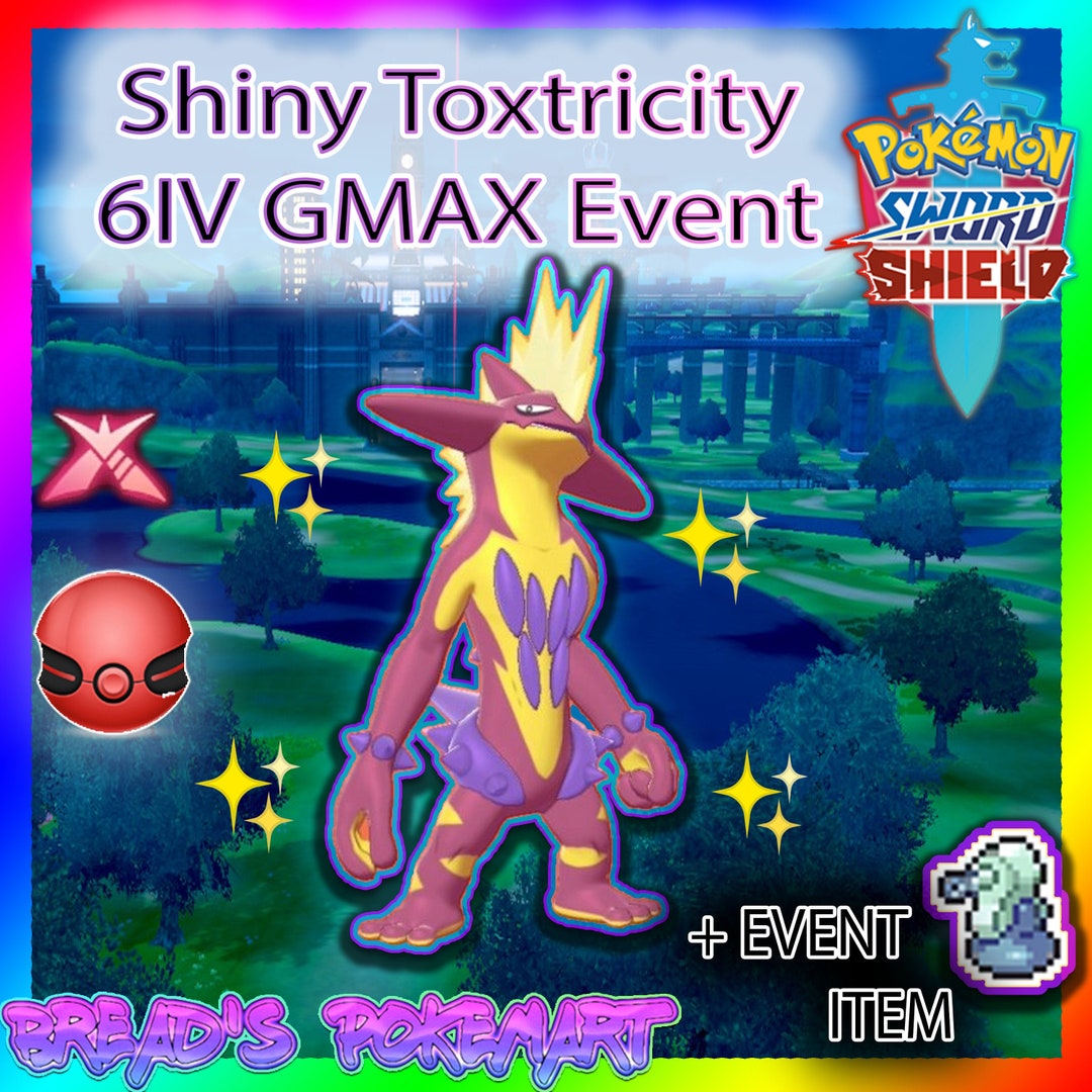 Pokemon Sword And Shield Shiny Toxel (Amped) 6IV Battle Ready Fast Delivery