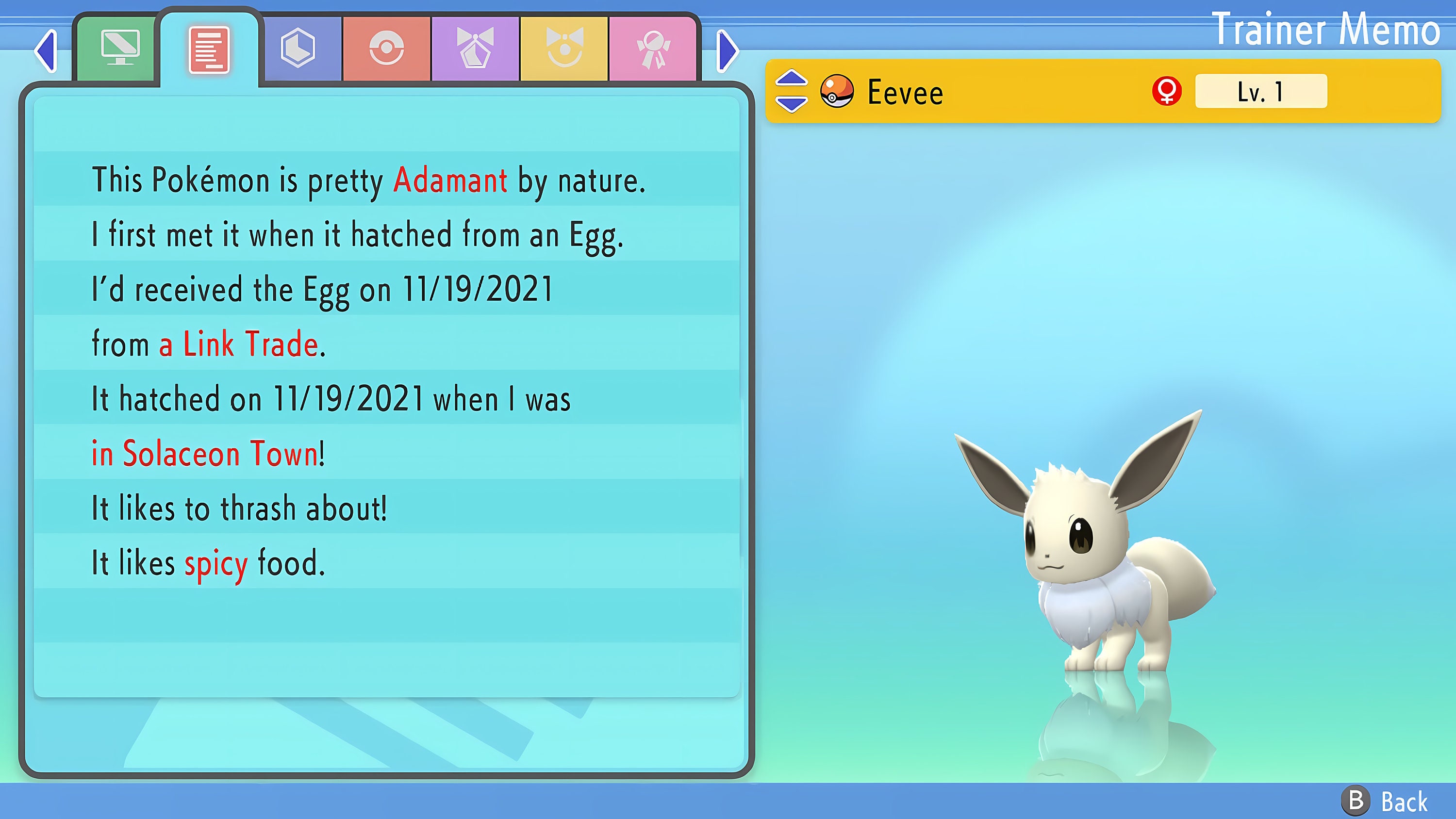 Shiny Eevee Pokemon Trade Go