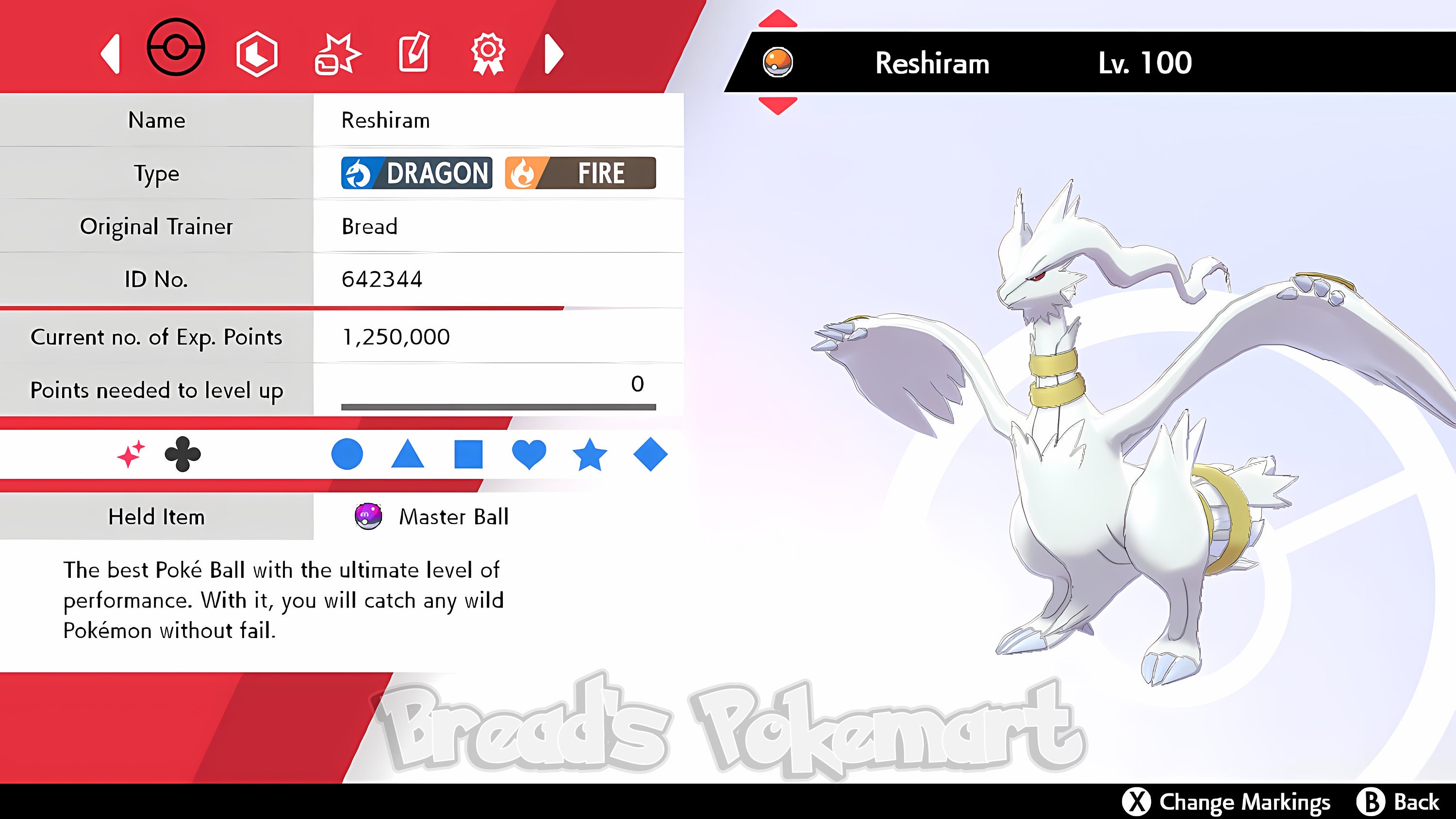 Pokemon Shiny Cute Reshiram