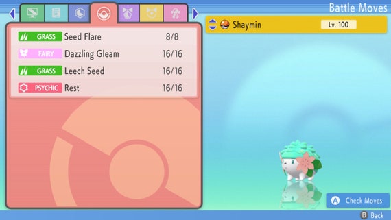 🌟Shaymin Mythical Shiny & Non Shiny Pokemon Brilliant Diamond