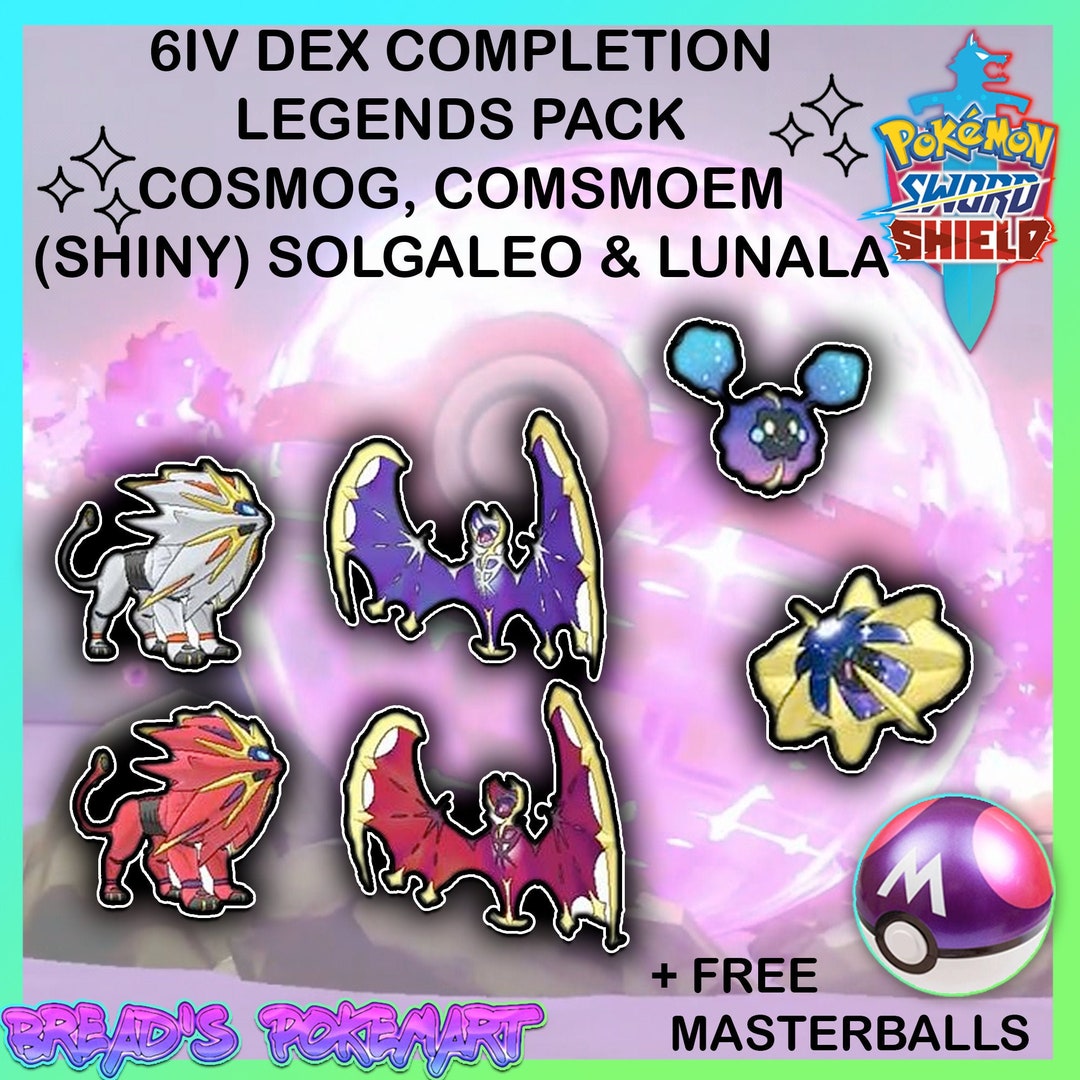 SOLGALEO LUNALA Shiny 6IV Events Bundle // Pokemon Sword and 