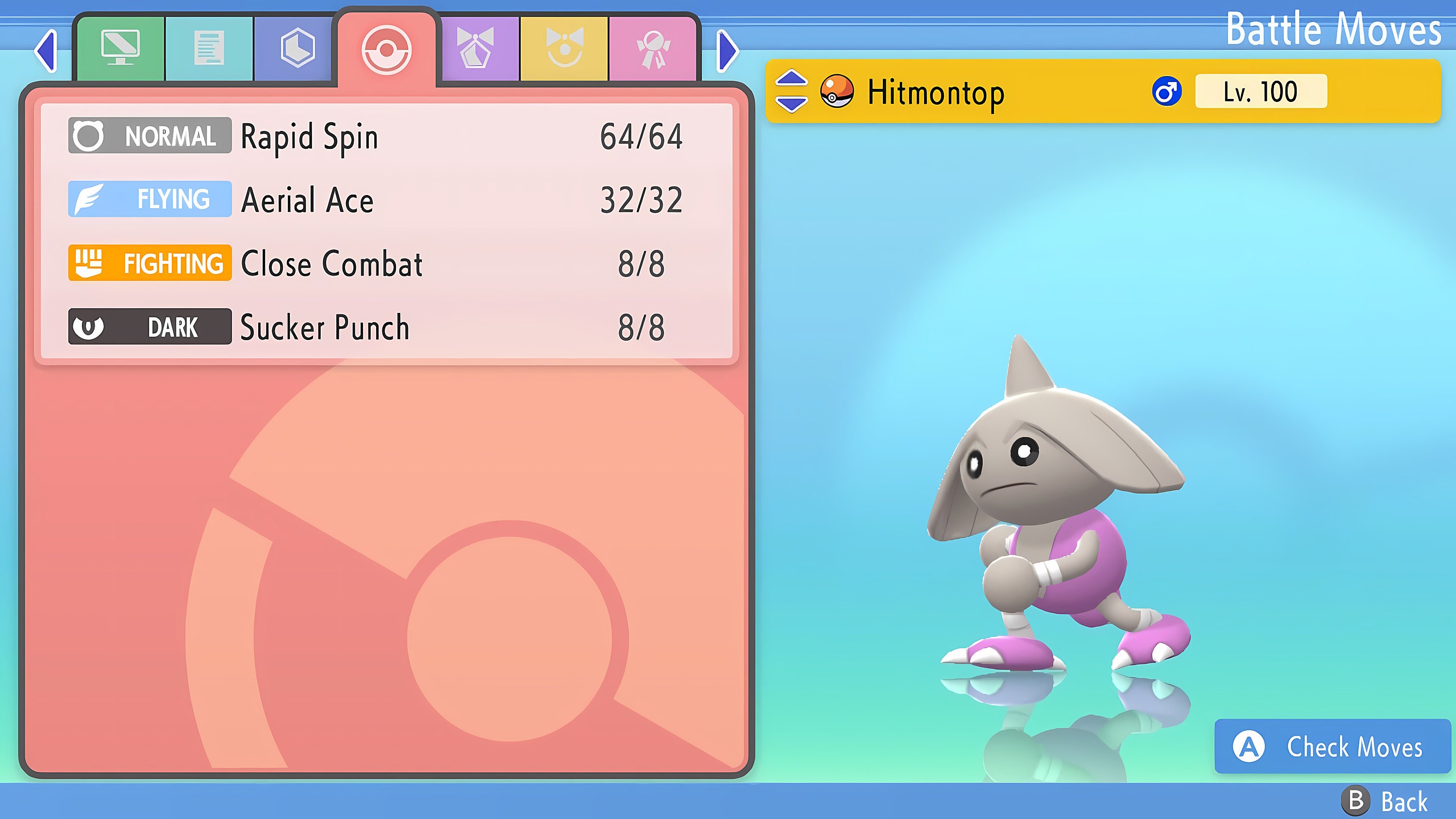 Shiny HITMONCHAN 6IV / Pokemon Brilliant Diamond and Shining