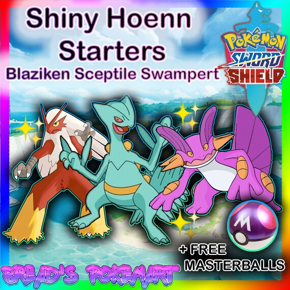 Pokémon Scarlet & Violet all 3 SHINY Starters 6IV + all Evolutions