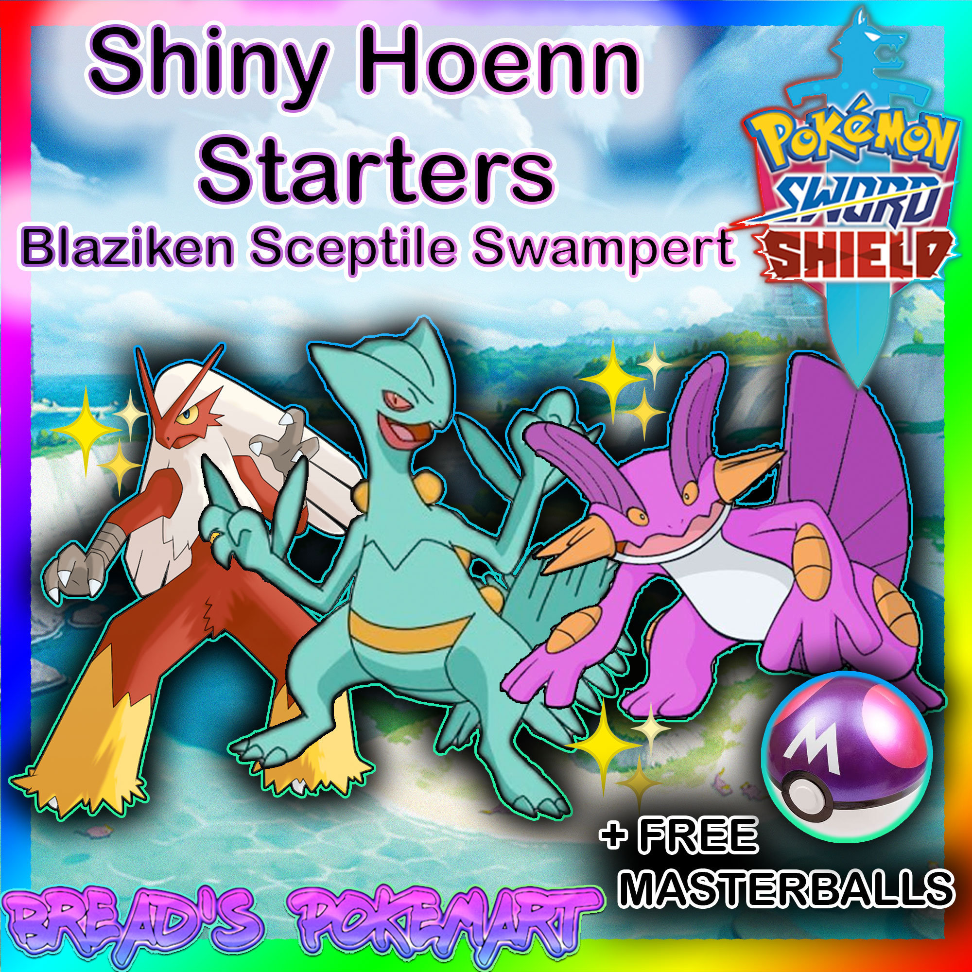 🌟Exclusives Pokemon Sword and Shield - Home 6iv Shiny and Free Master  Balls🌟