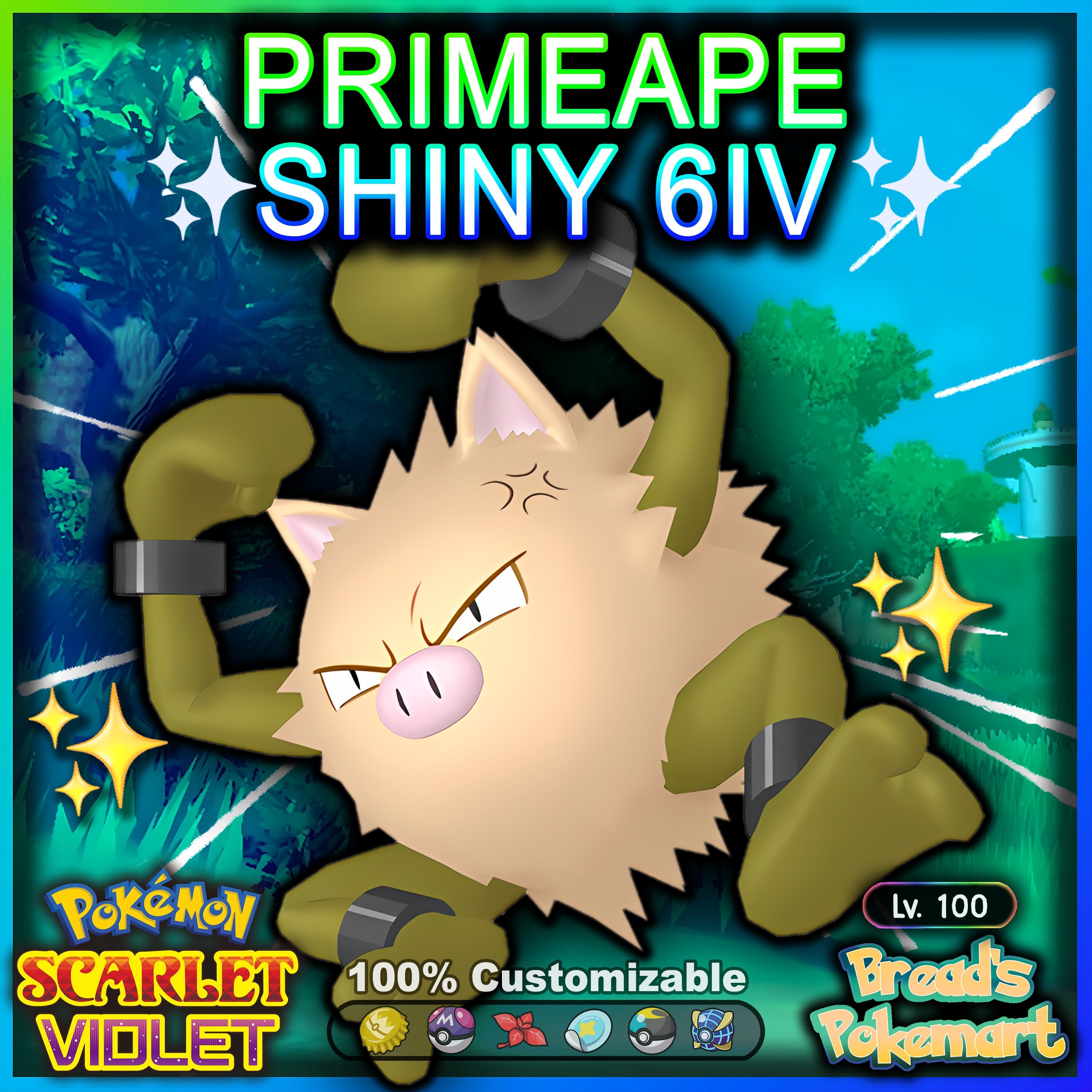 KINGAMBIT SHINY 6IV Any Item Ready for Competitive Battle -  Sweden