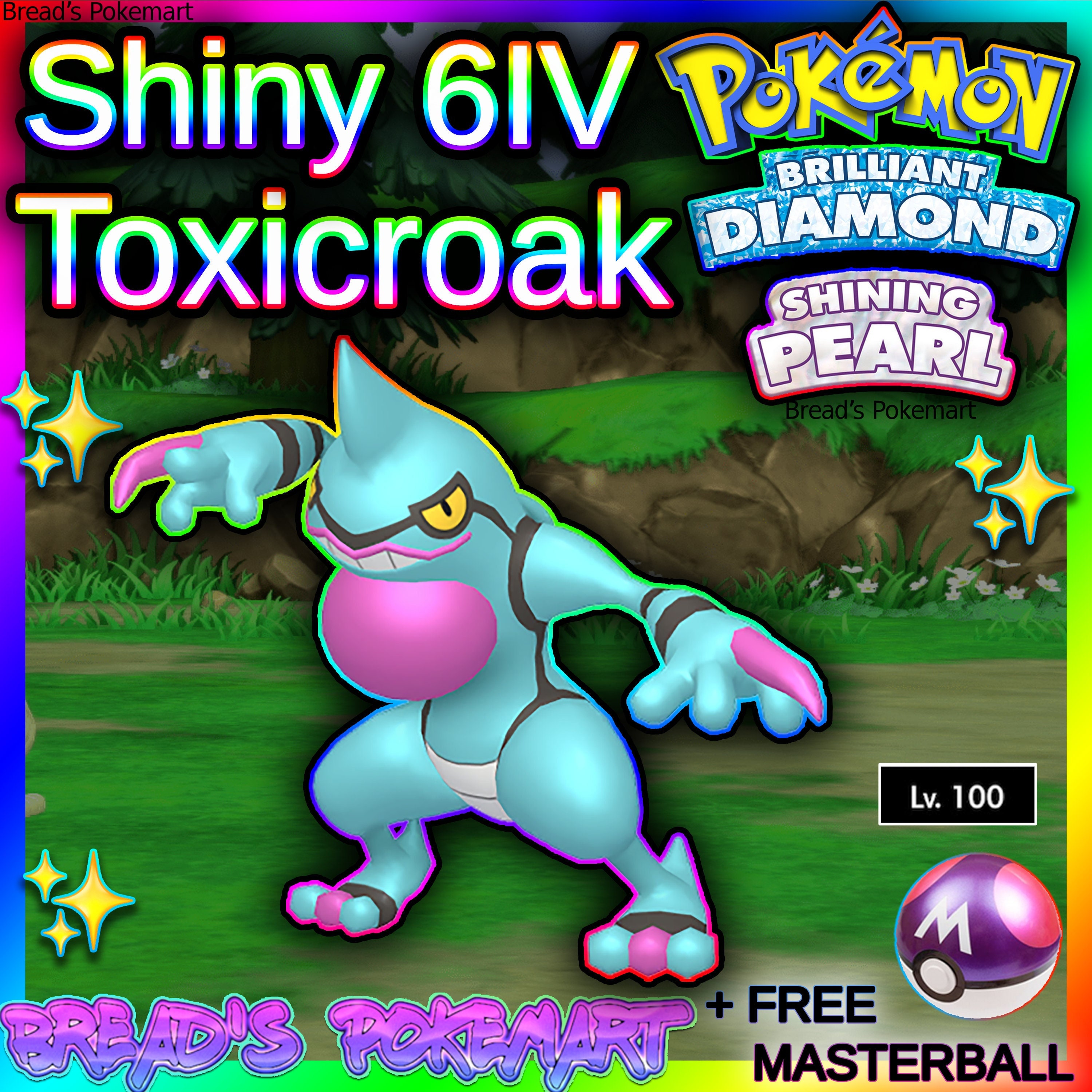 ✨ SHINY ✨ LUCARIO LEVEL 2 6IV Pokemon Brilliant Diamond Shining Pearl FAST TRADE