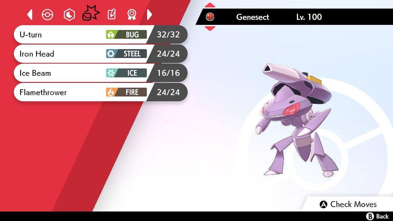 Pokemon Sword and Shield- 💥6IV PERFECT💥Mythical Genesect FAST DELIVERY