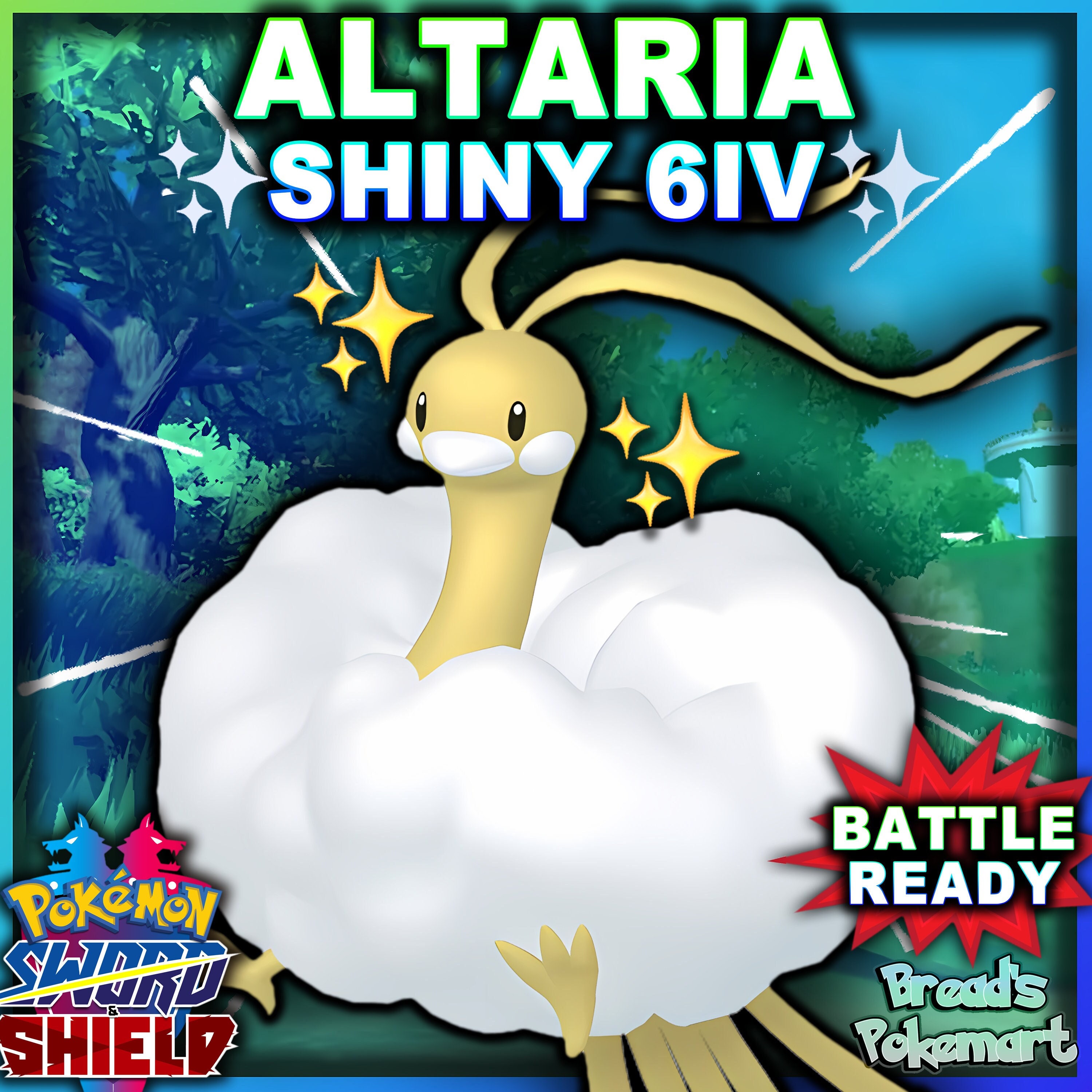 Pokemon Sword and Shield Shiny Palkia 6IV-EV Trained