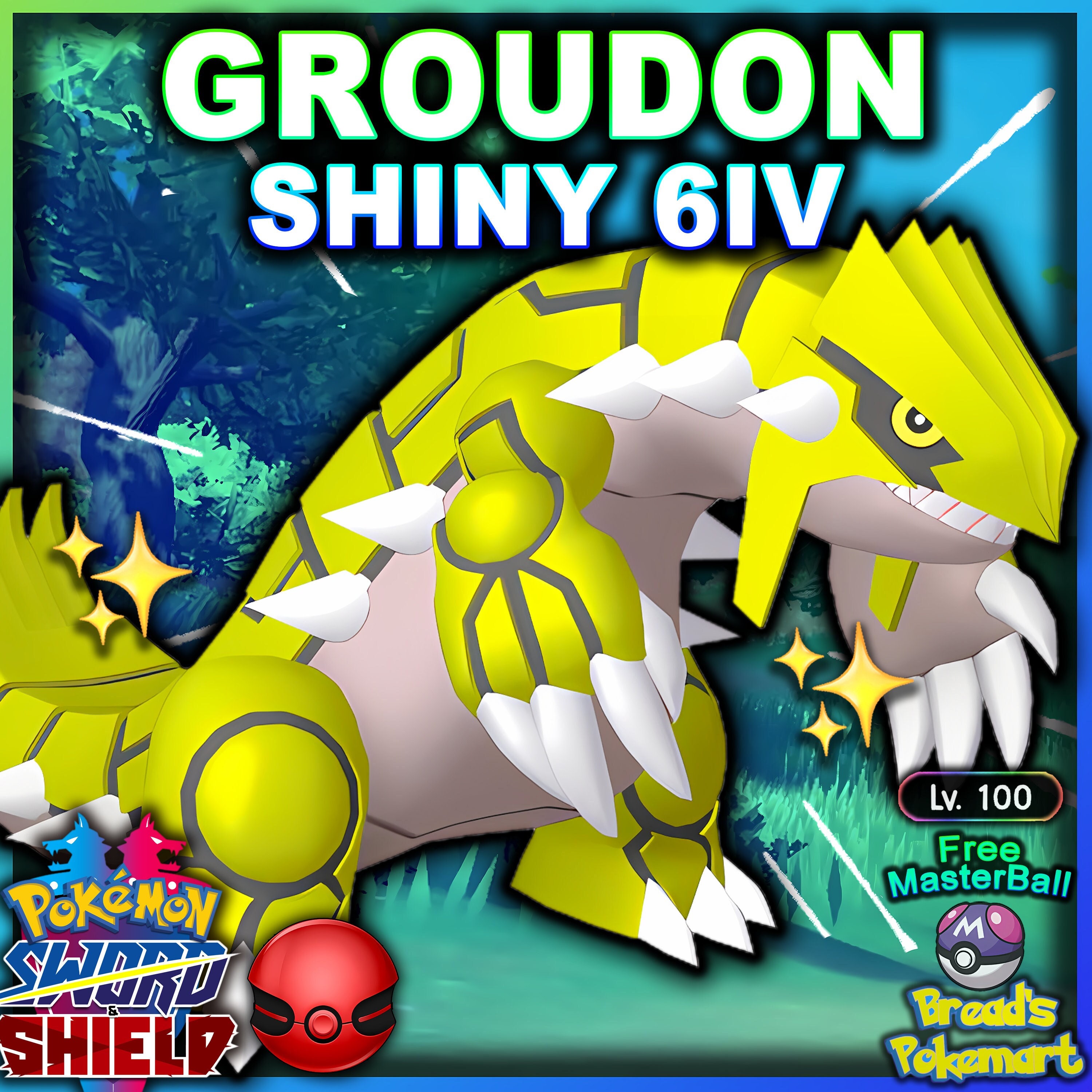 Ultra Shiny 6IV RAYQUAZA / Pokemon Sword and Shield / Hoenn 