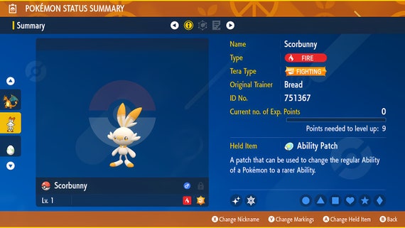 Shiny Grookey/Scorbunny/Sobble Starters Pack HA 6IV - Pokemon Sword/Shield