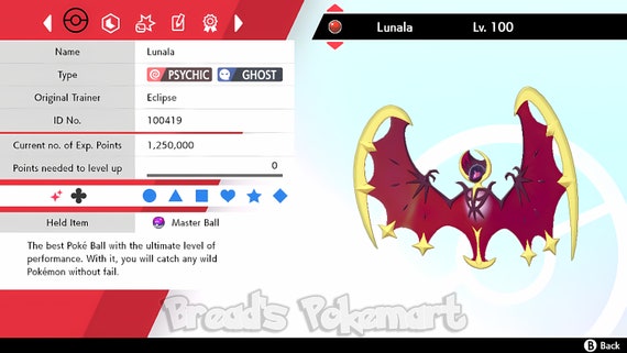 Ultra Shiny 6IV LUNALA Event / Pokemon Sword and Shield / -  Portugal