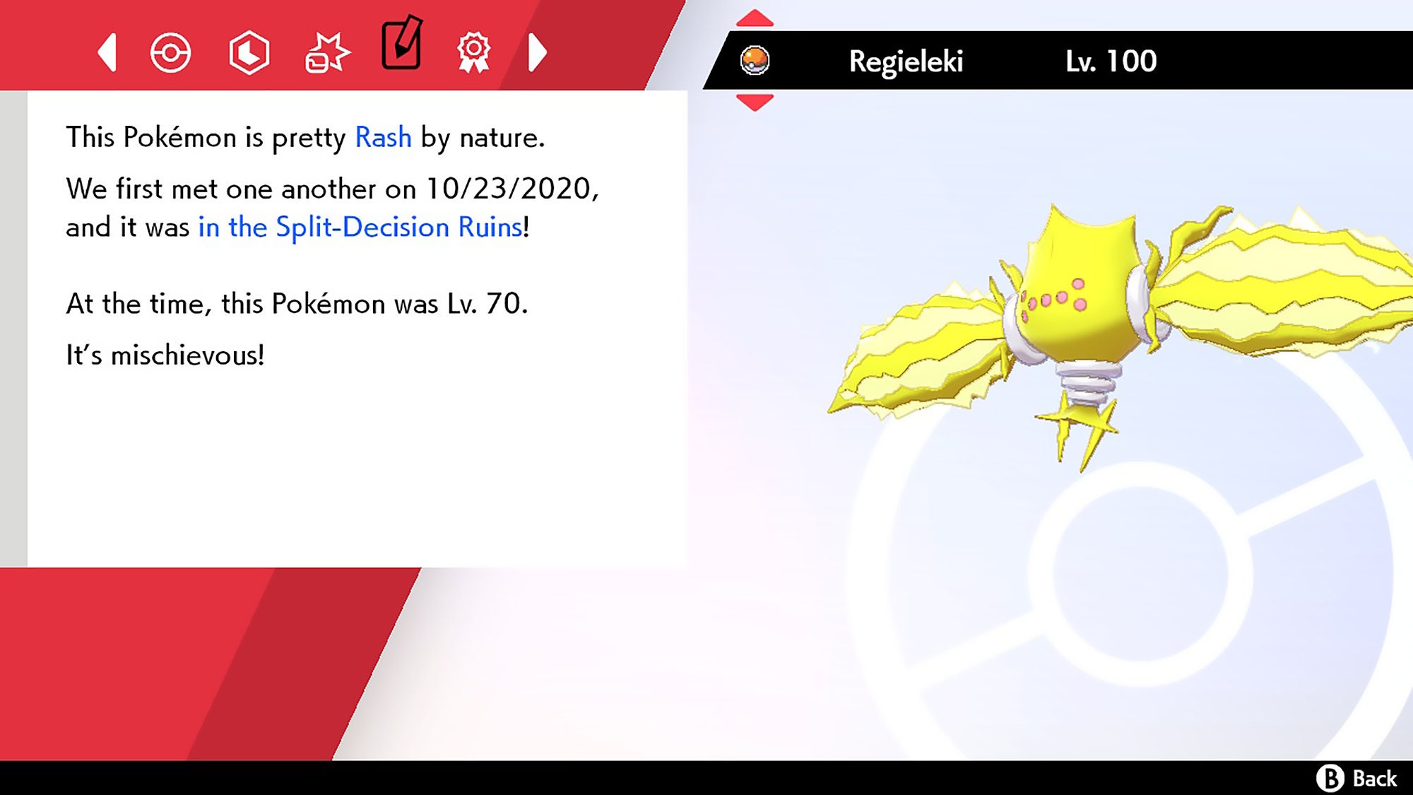 Ultra Shiny 6IV REGIGIGAS / Pokemon Sword and Shield / Sinnoh